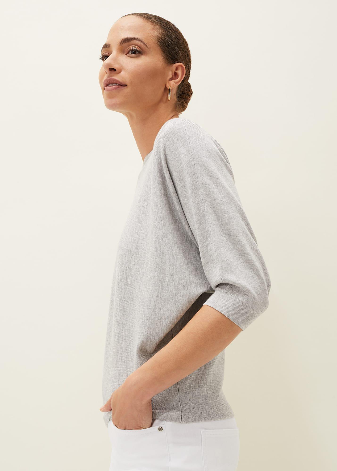 Cristine Batwing Fine Knit Jumper
