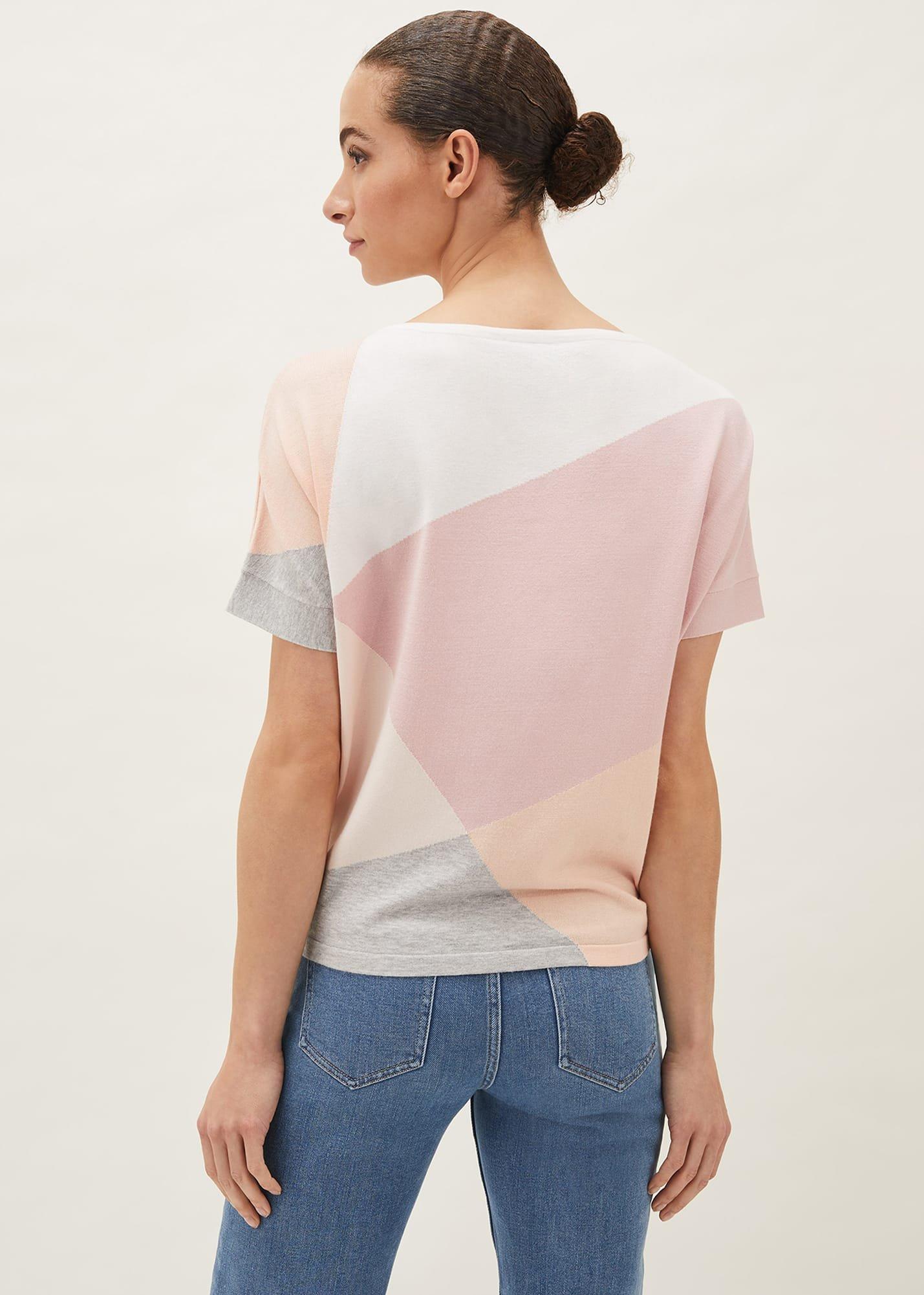 Leana Colourblock Fine Knit Jumper
