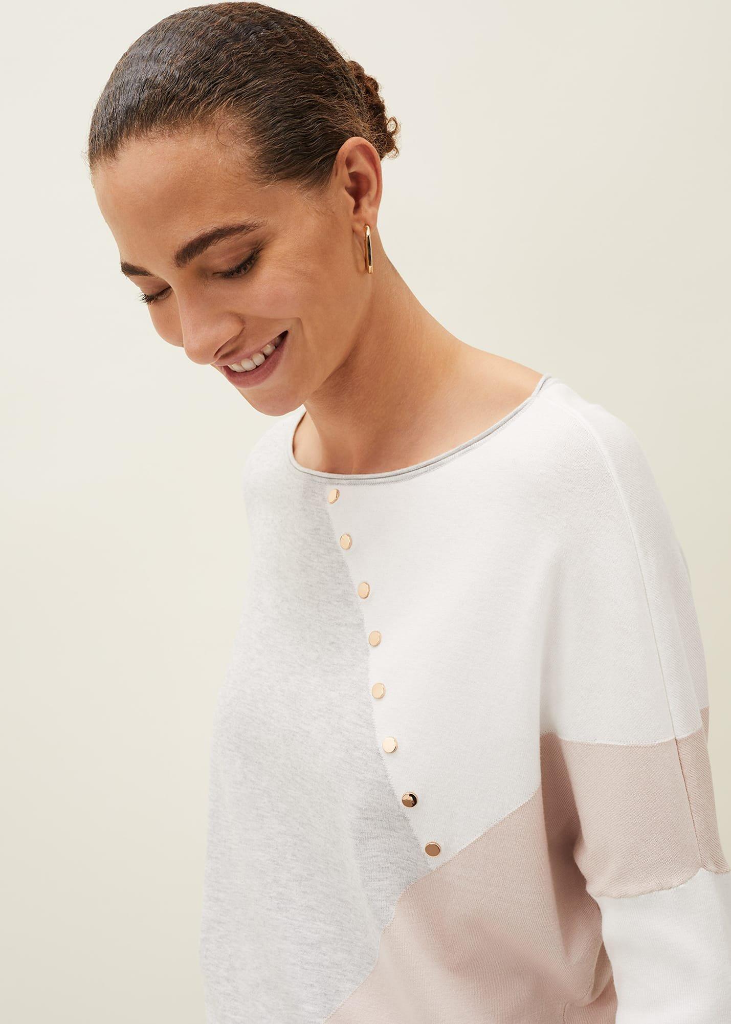Isabel Colourblock Stud Jumper