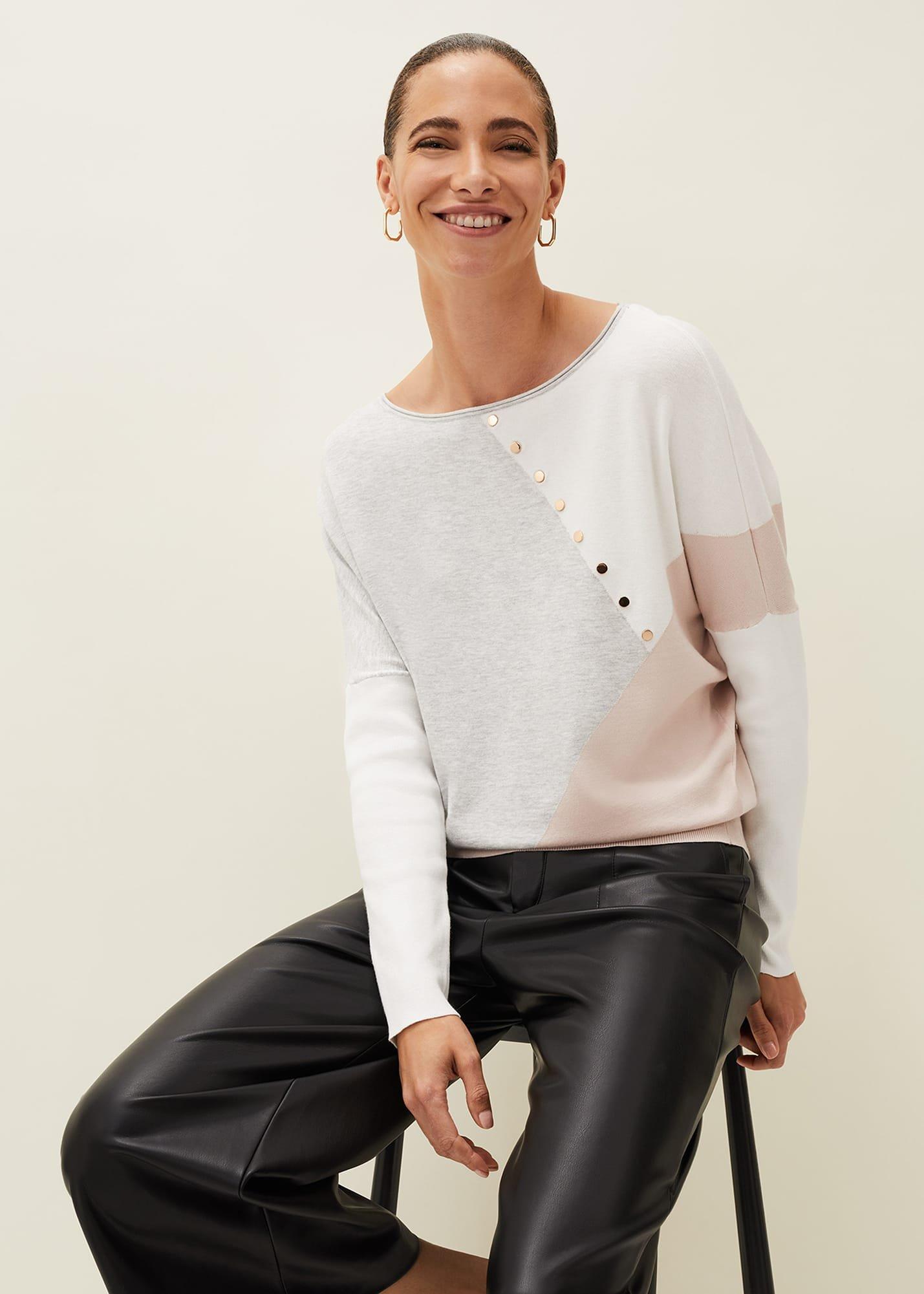 Isabel Colourblock Stud Jumper