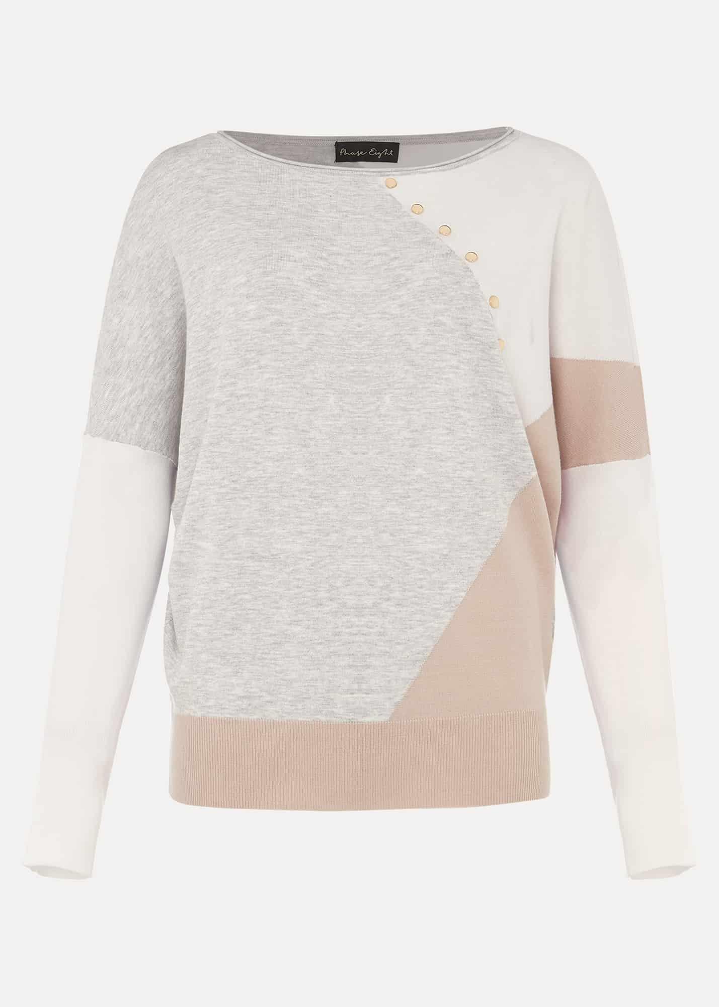 Isabel Colourblock Stud Jumper