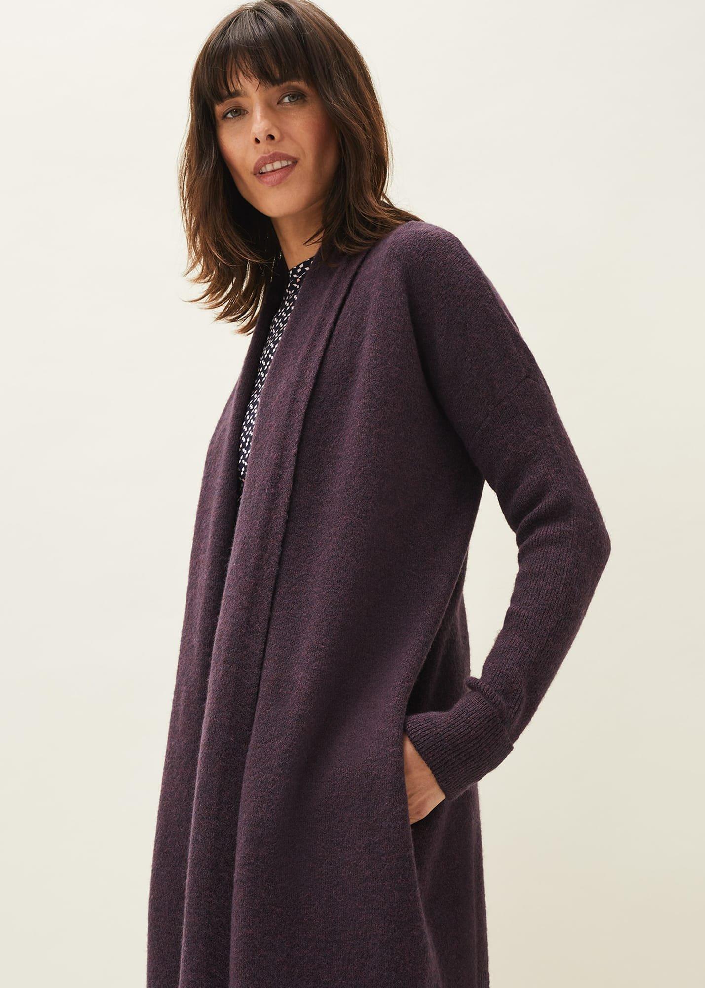 完売☆New wool cardigan Alexa Fluffy Longline Cardigan | Phase Eight UK |