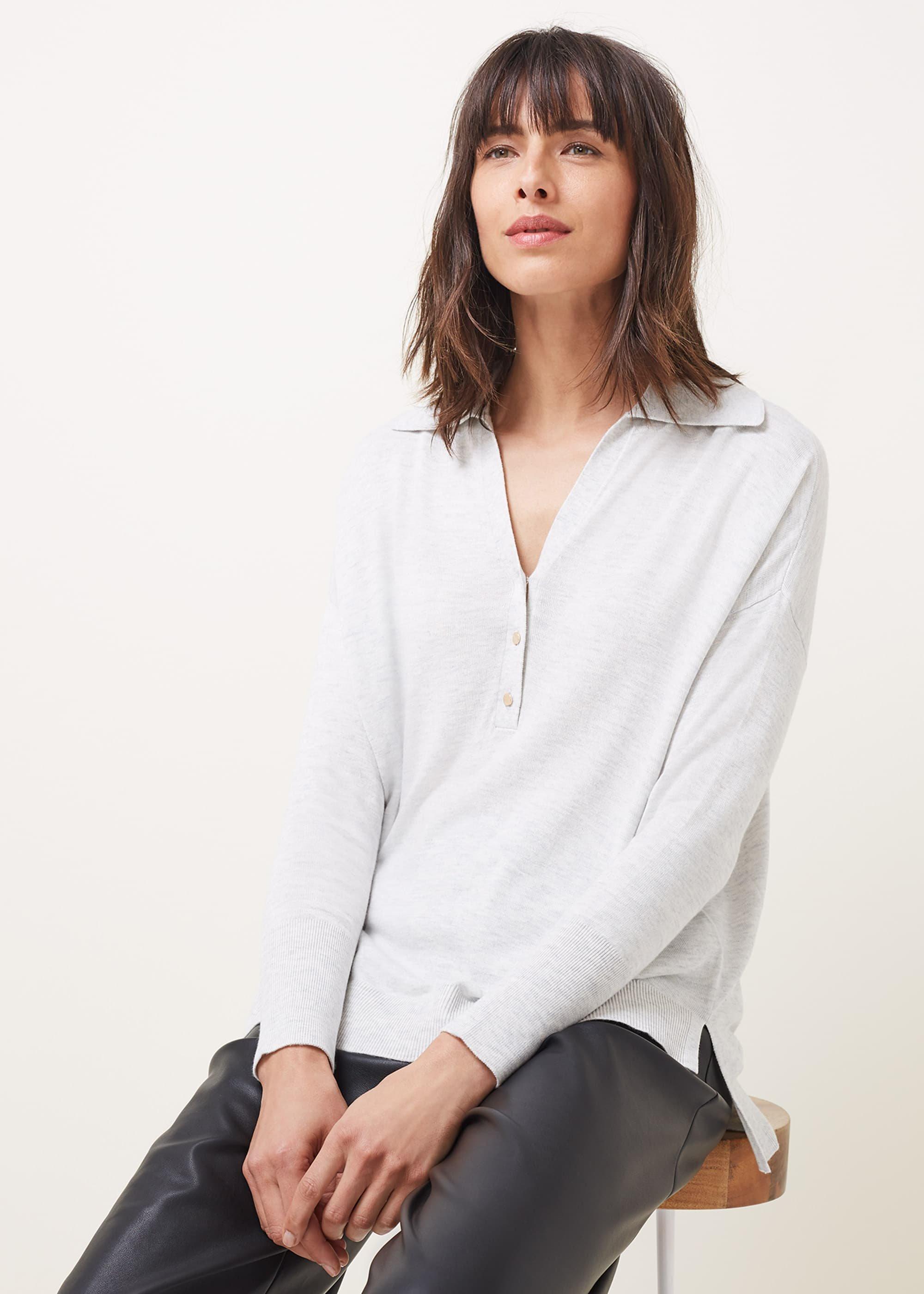 Lillianne Polo Neck Fine Knit Jumper