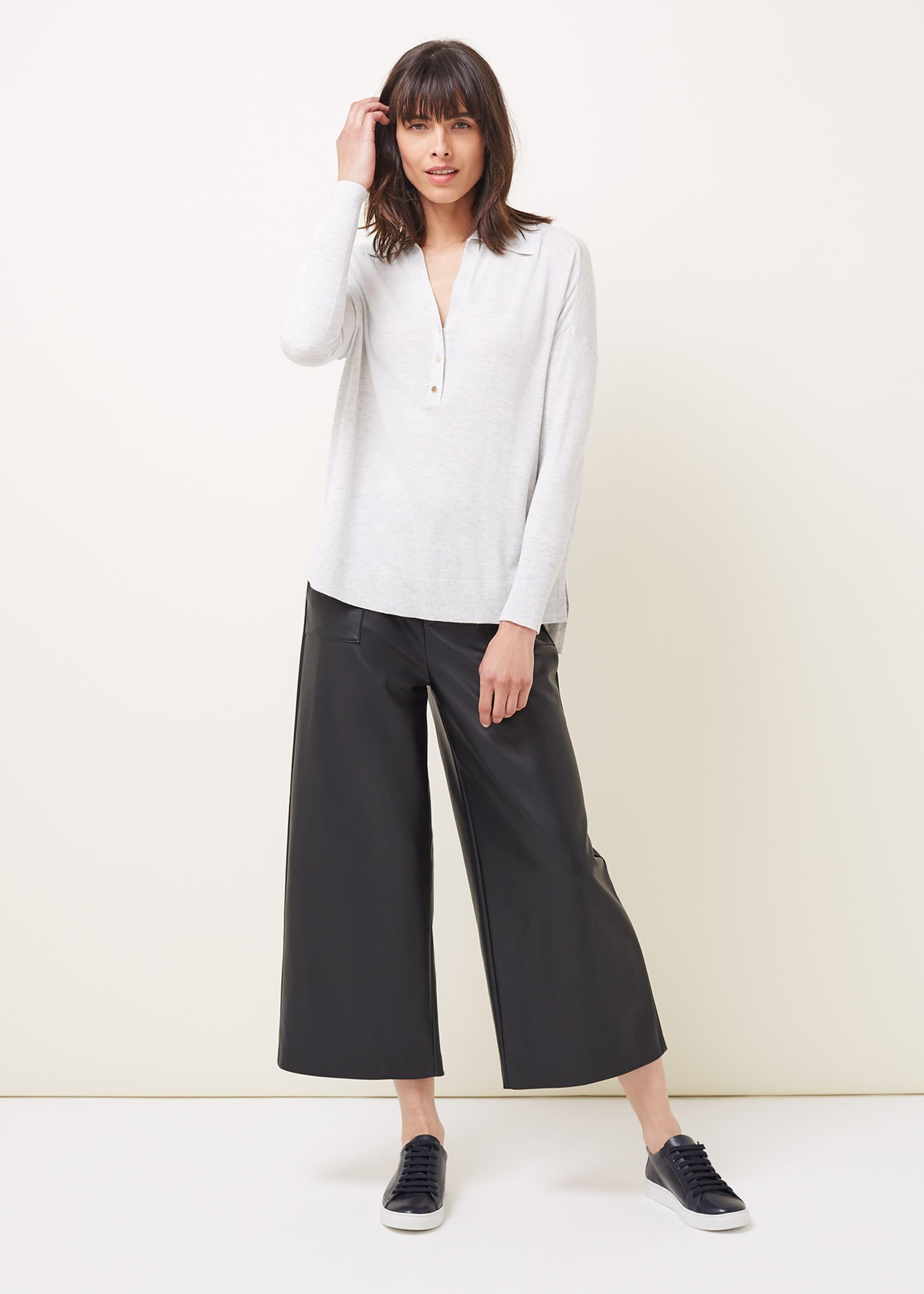 Lillianne Polo Neck Fine Knit Jumper