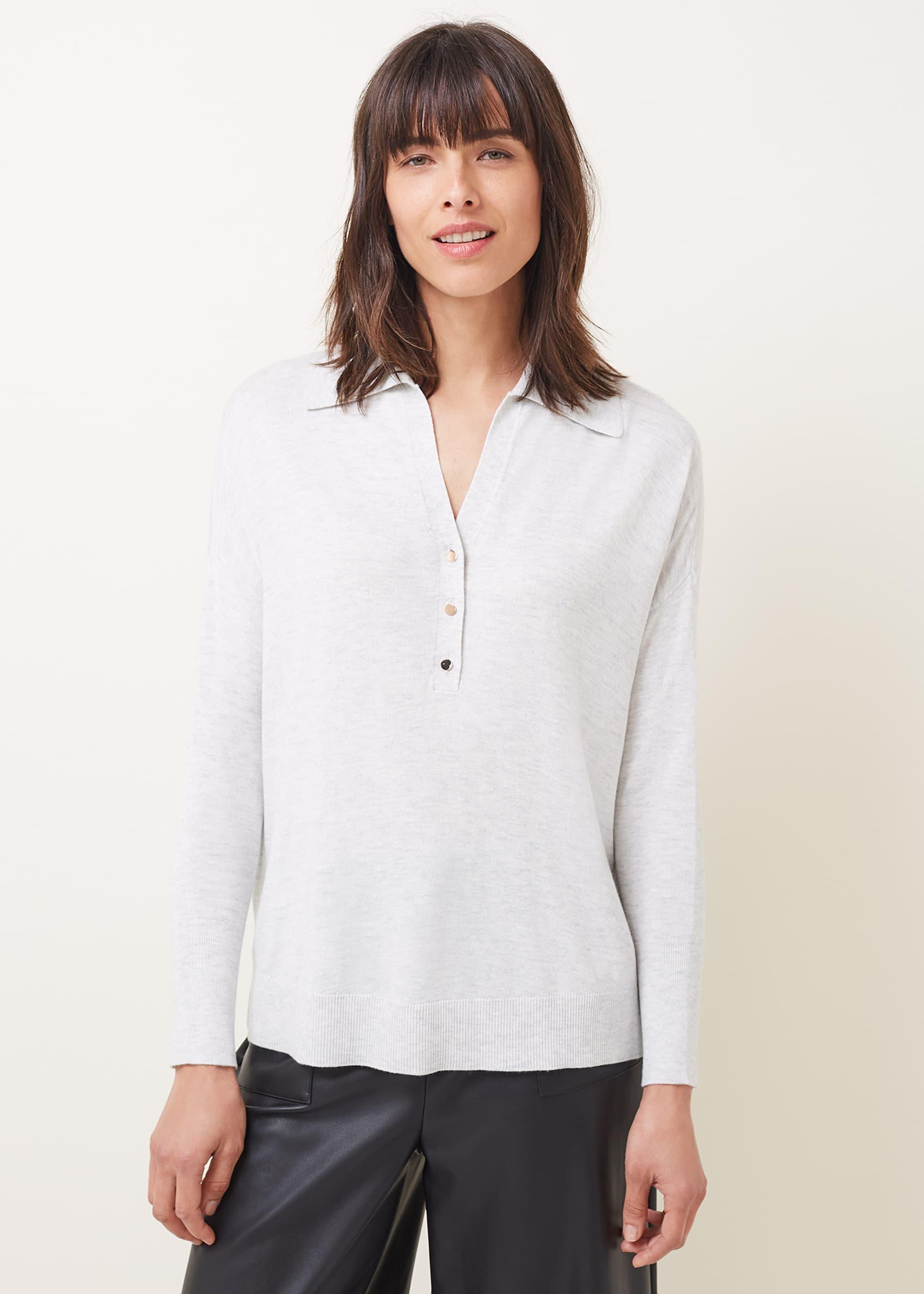 Lillianne Polo Neck Fine Knit Jumper