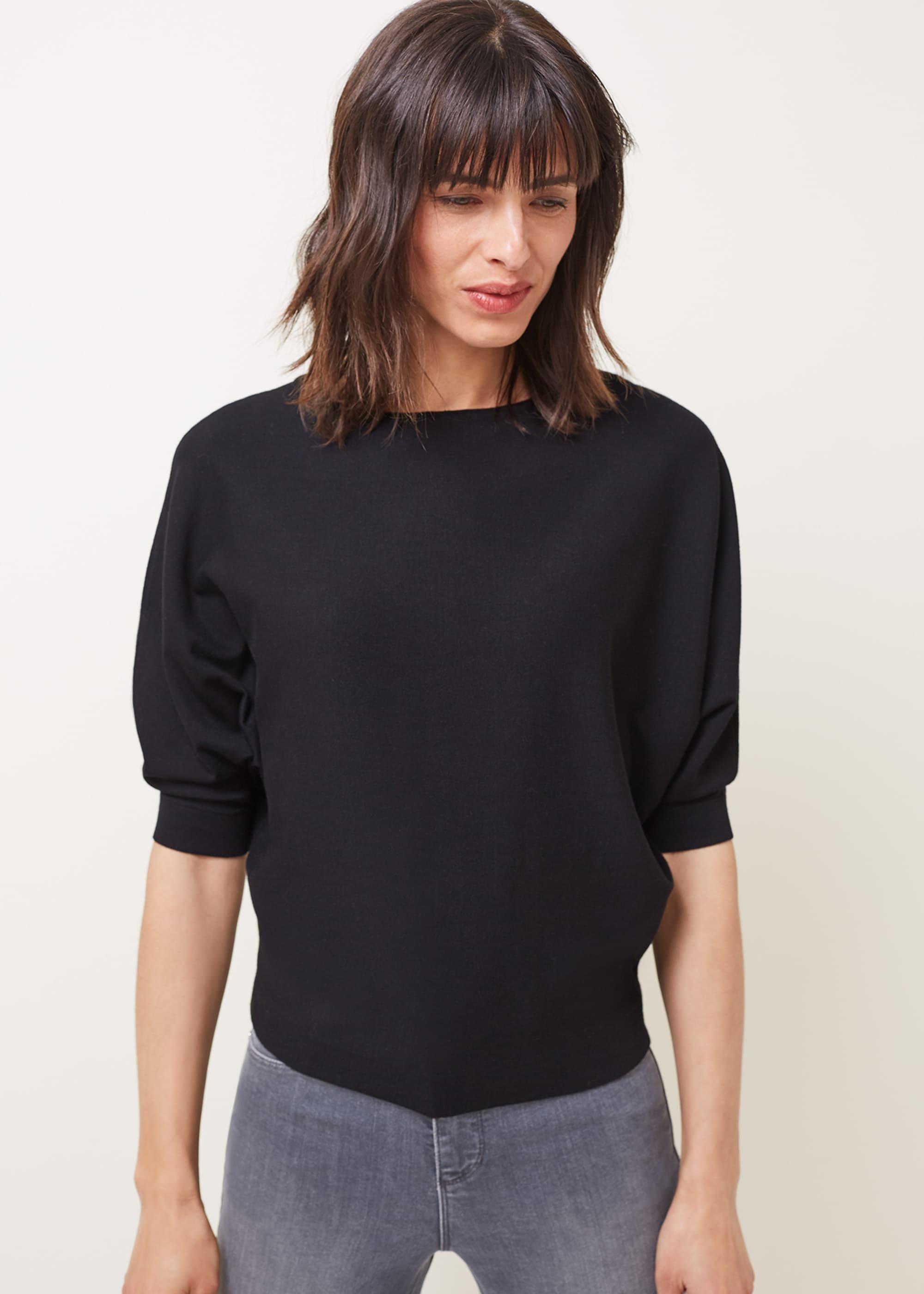 Cristine Batwing Fine Knit Jumper