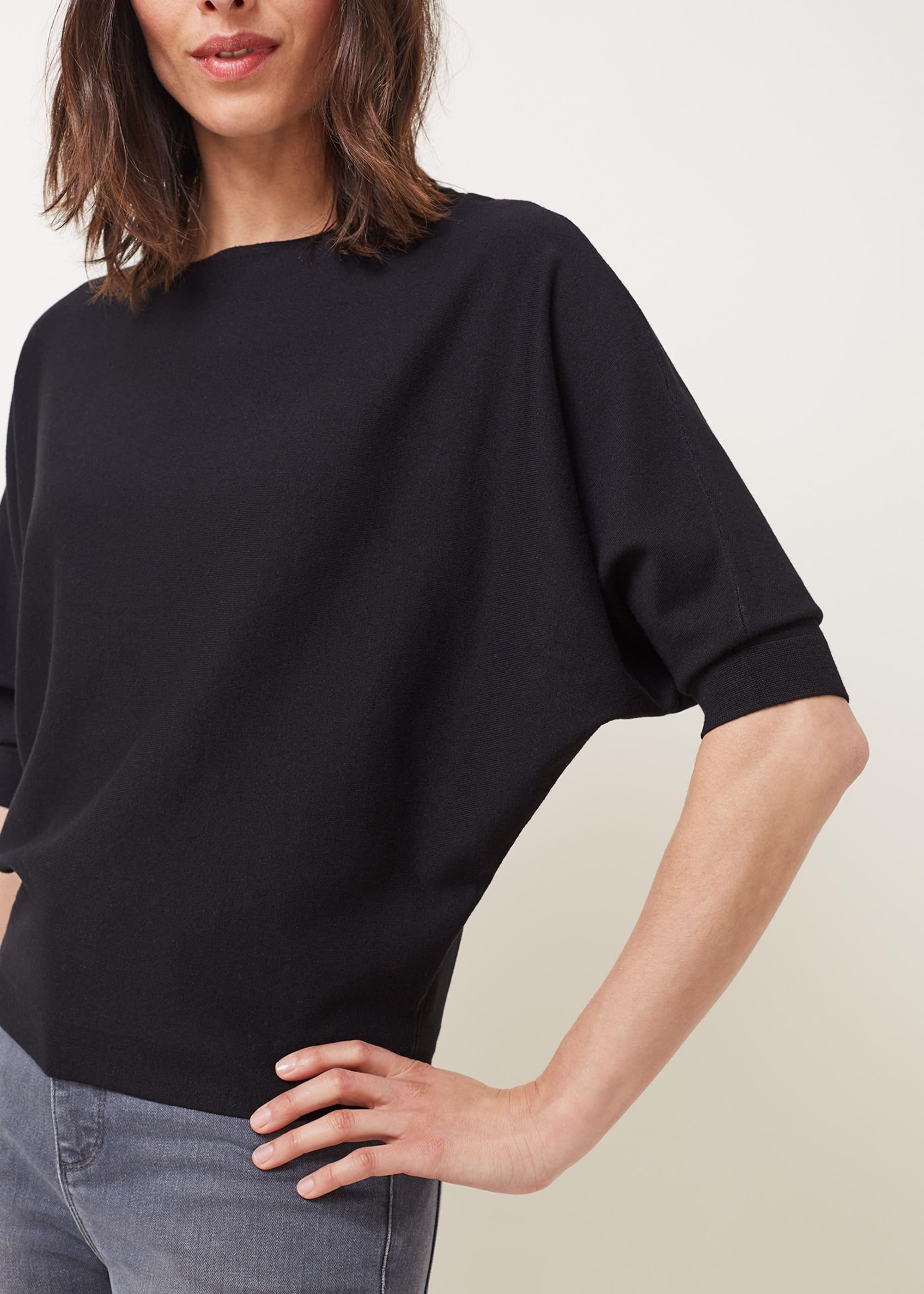 Cristine Batwing Fine Knit Jumper