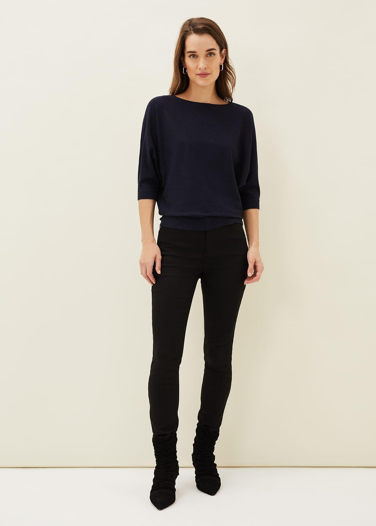 Cristine Batwing Fine Knit Jumper