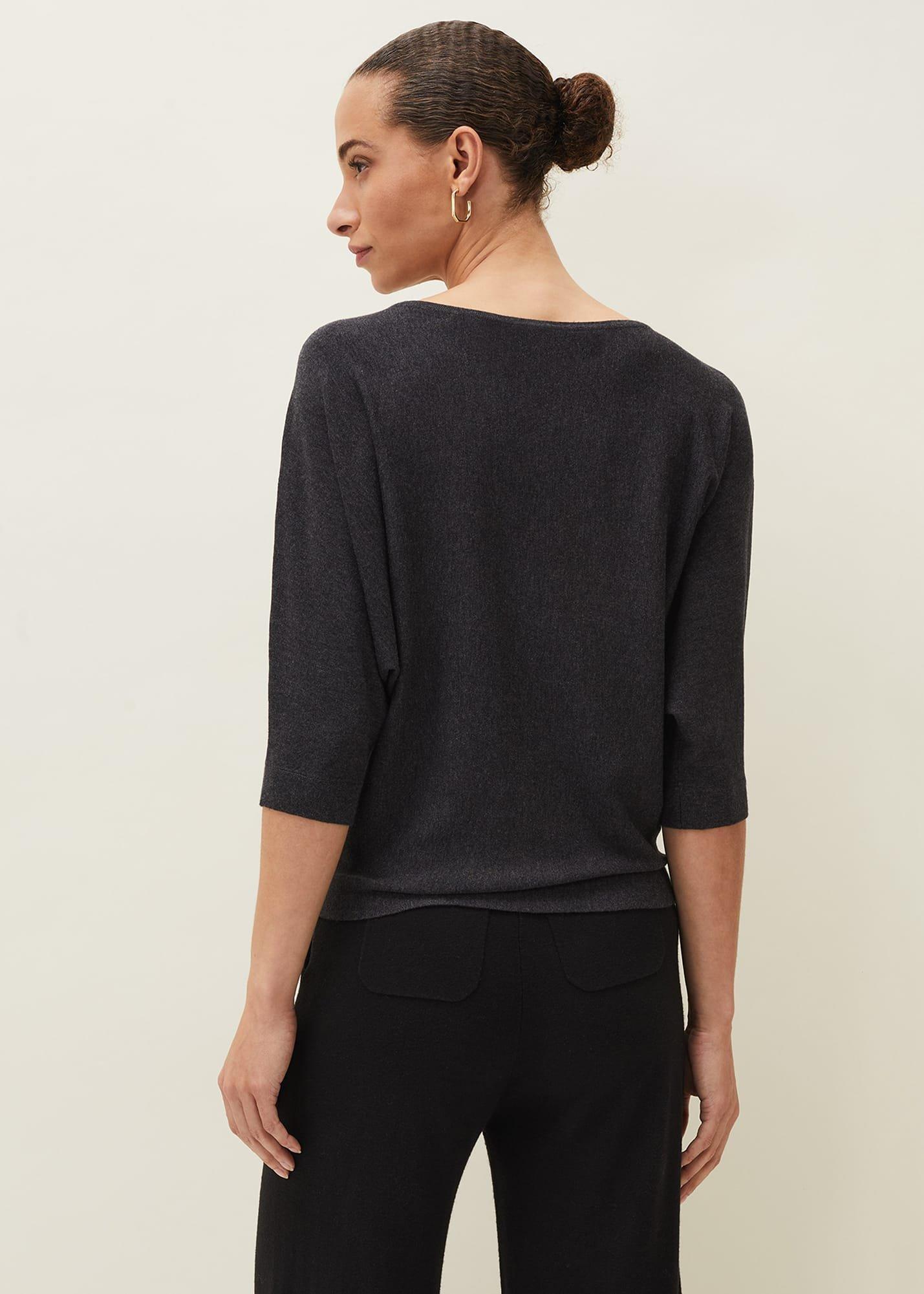 Cristine Batwing Fine Knit Jumper