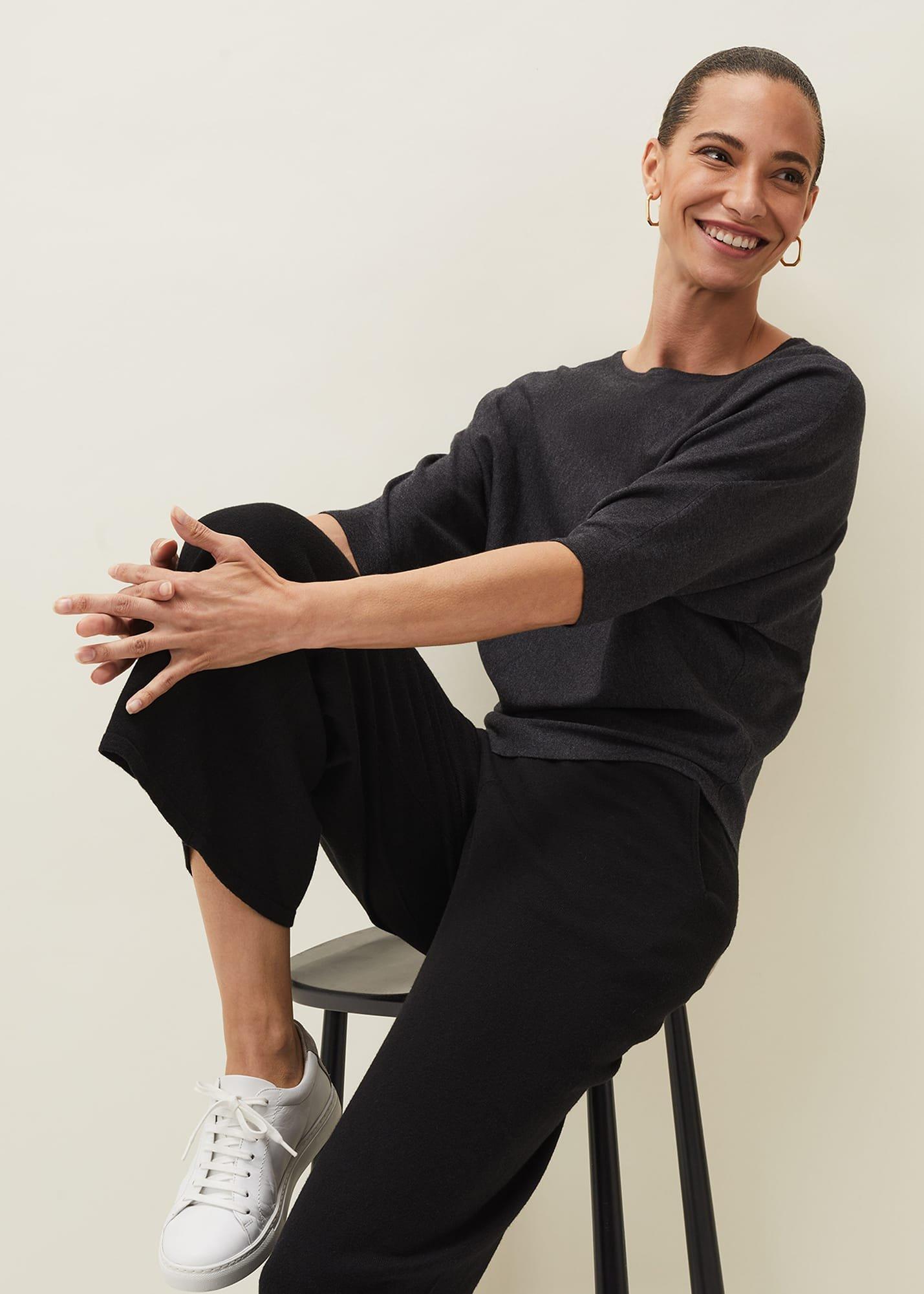 Cristine Batwing Fine Knit Jumper
