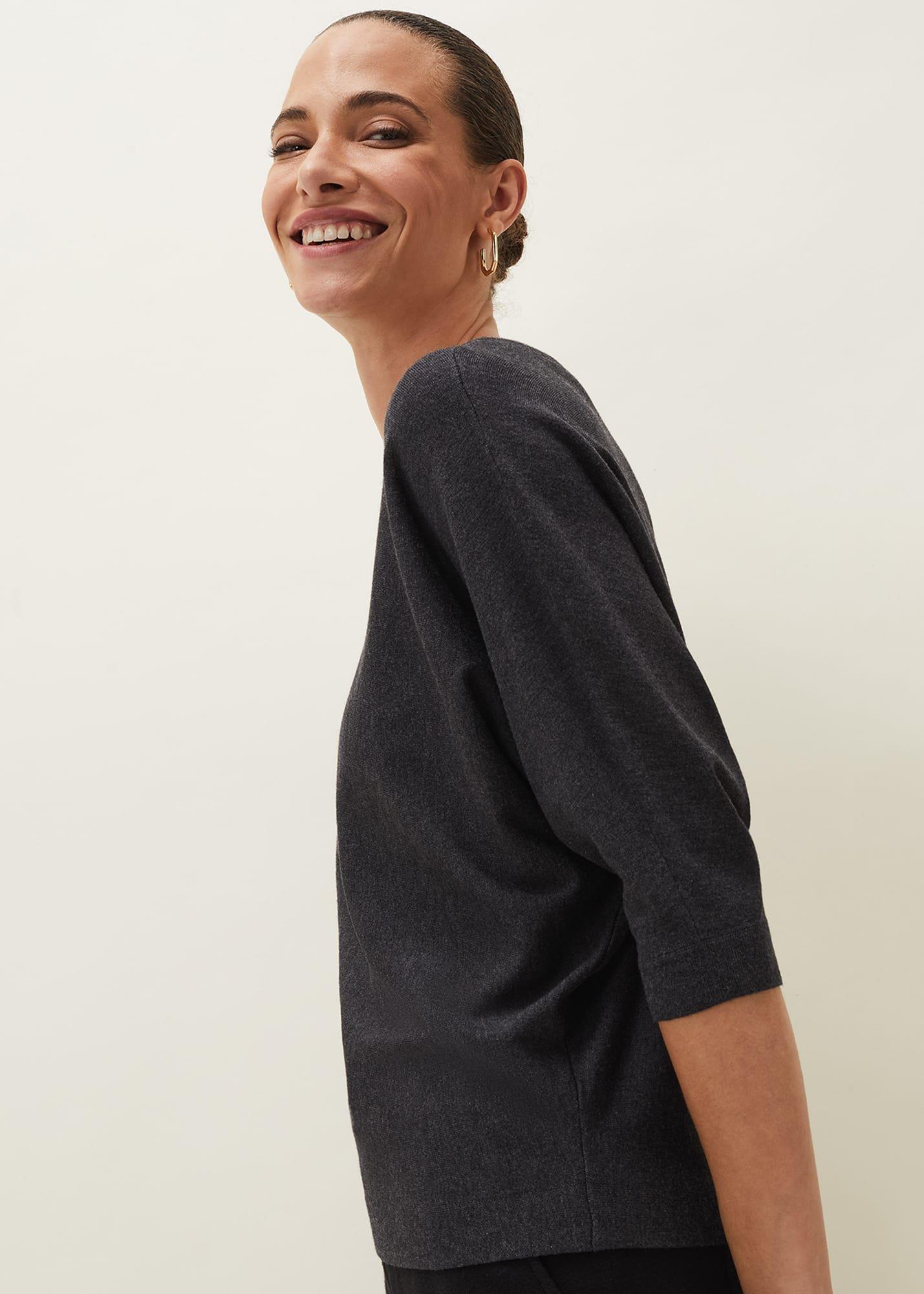 Cristine Batwing Fine Knit Jumper