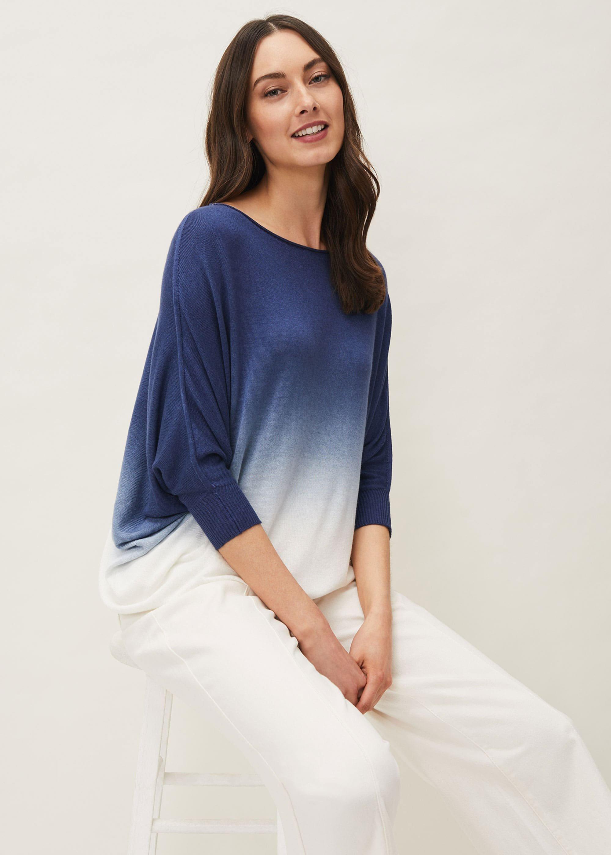 Lindy Dip Dye Fine Knit Jumper