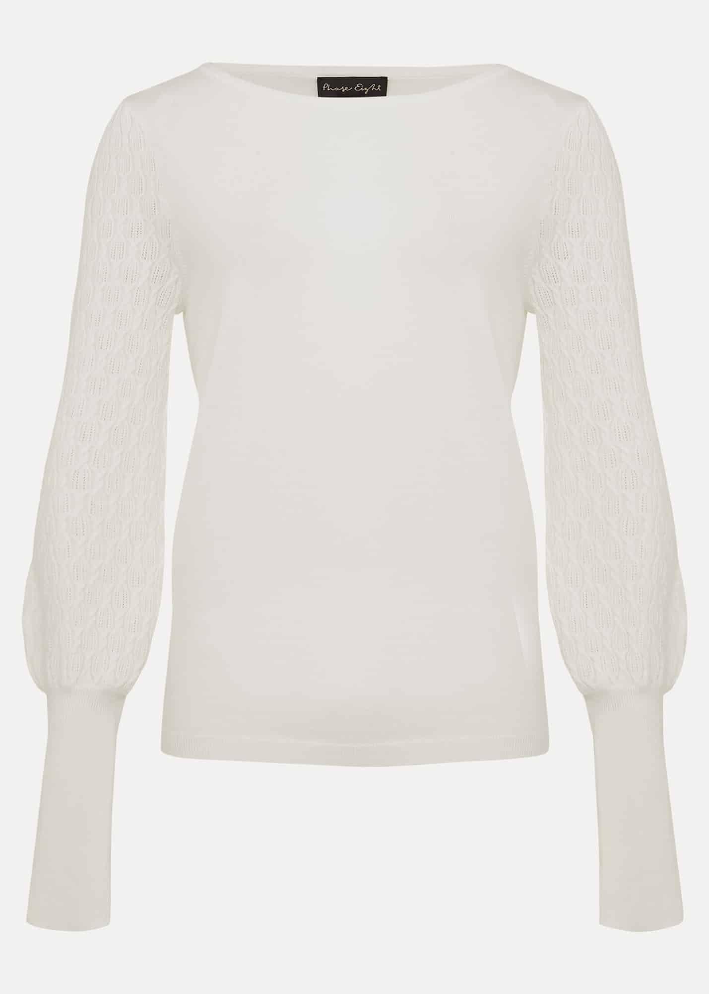 Natalea Cable Knit Sleeve Jumper
