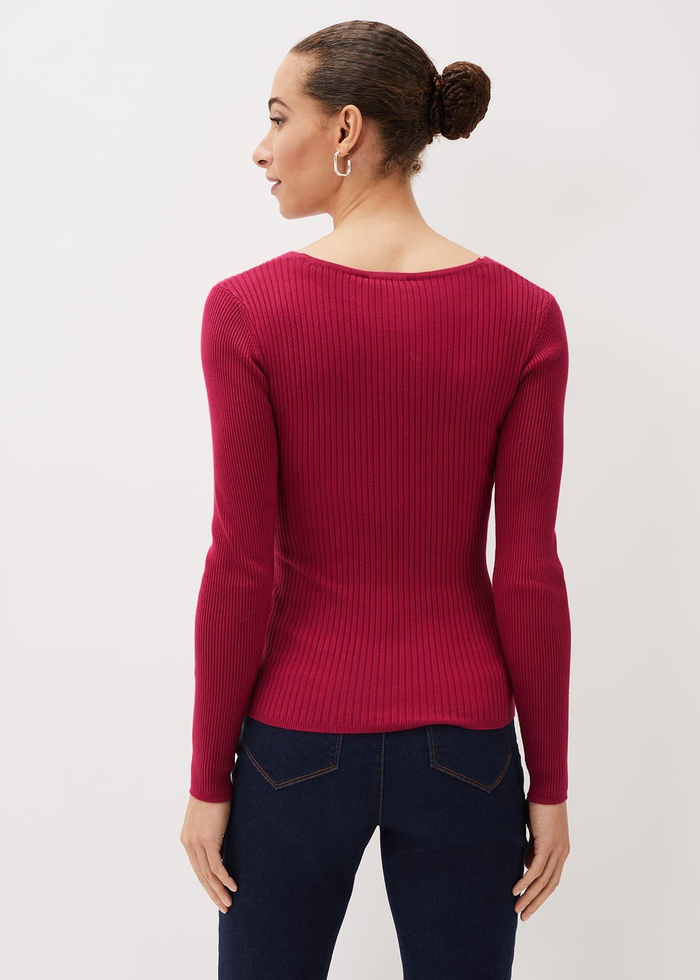 Lelyah Wrap Fine Knit Jumper