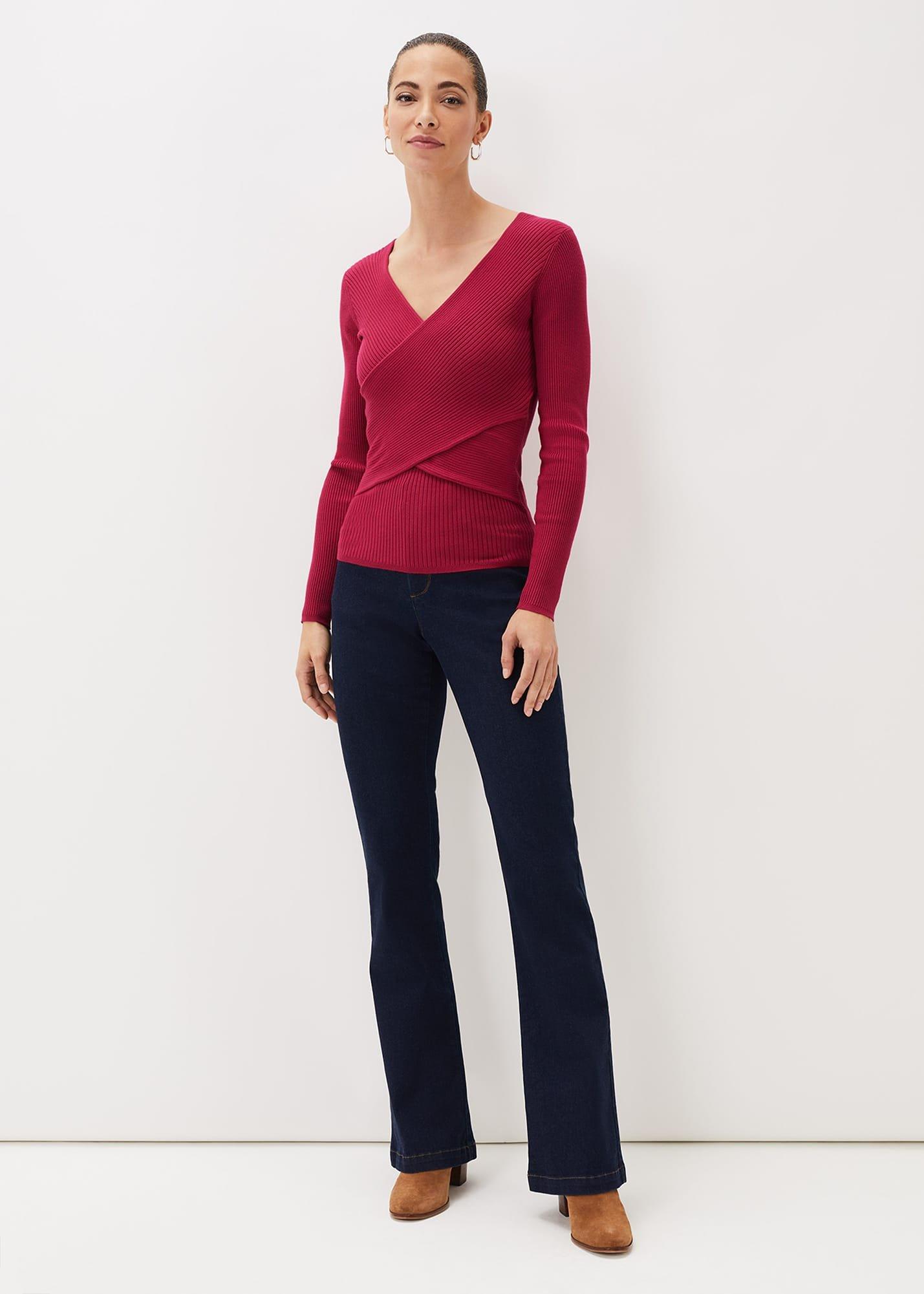 Lelyah Wrap Fine Knit Jumper