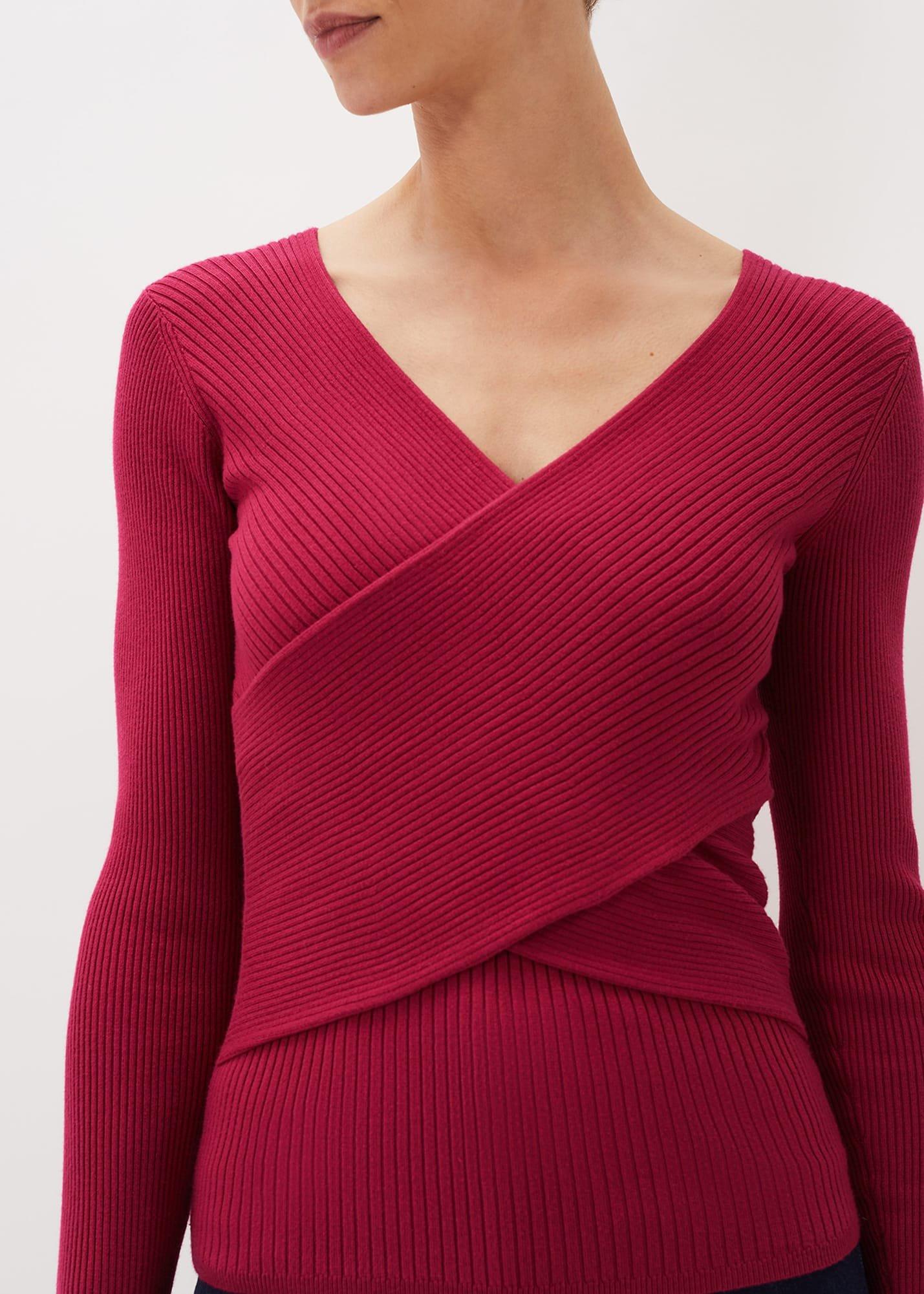 Lelyah Wrap Fine Knit Jumper