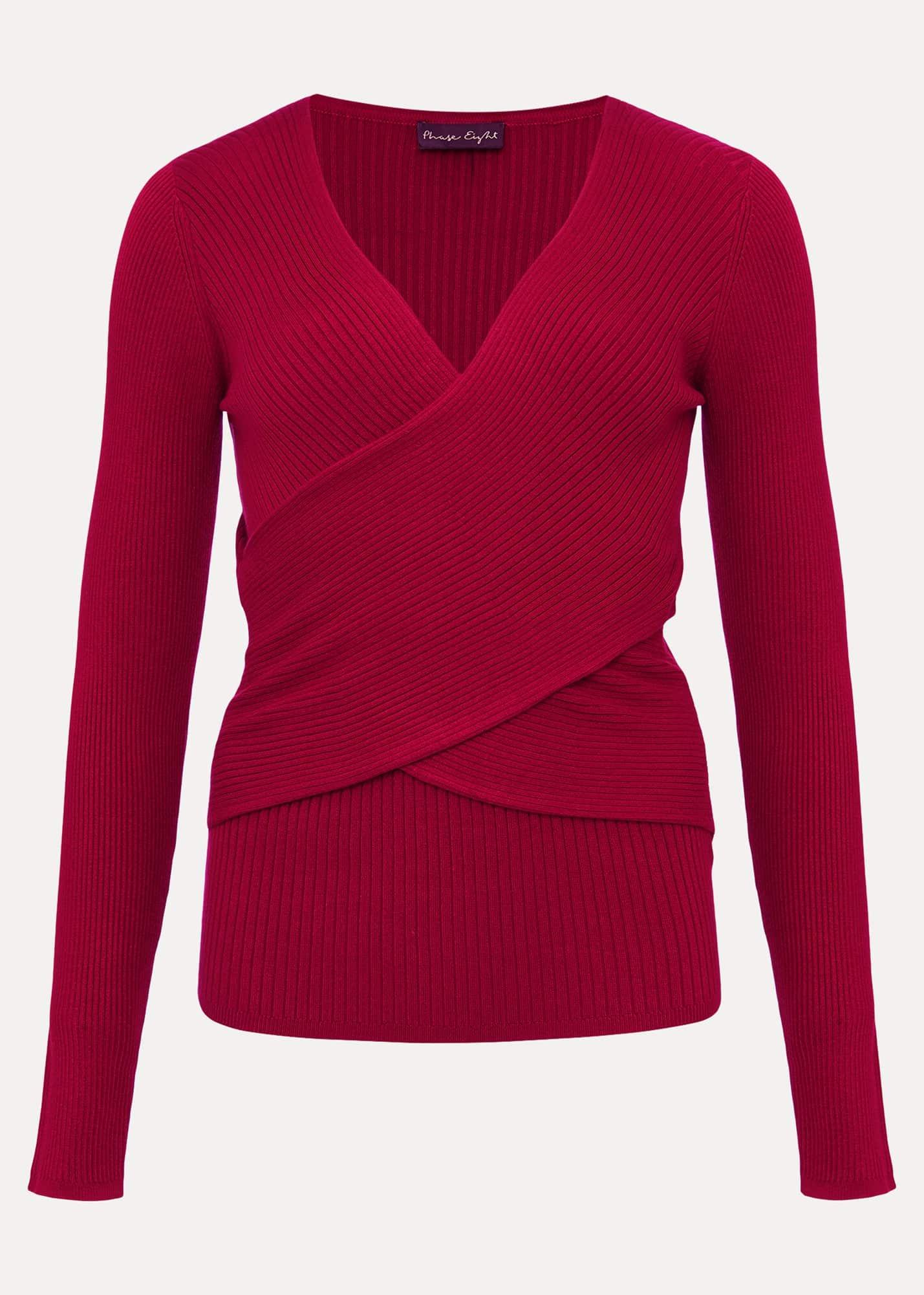 Lelyah Wrap Fine Knit Jumper