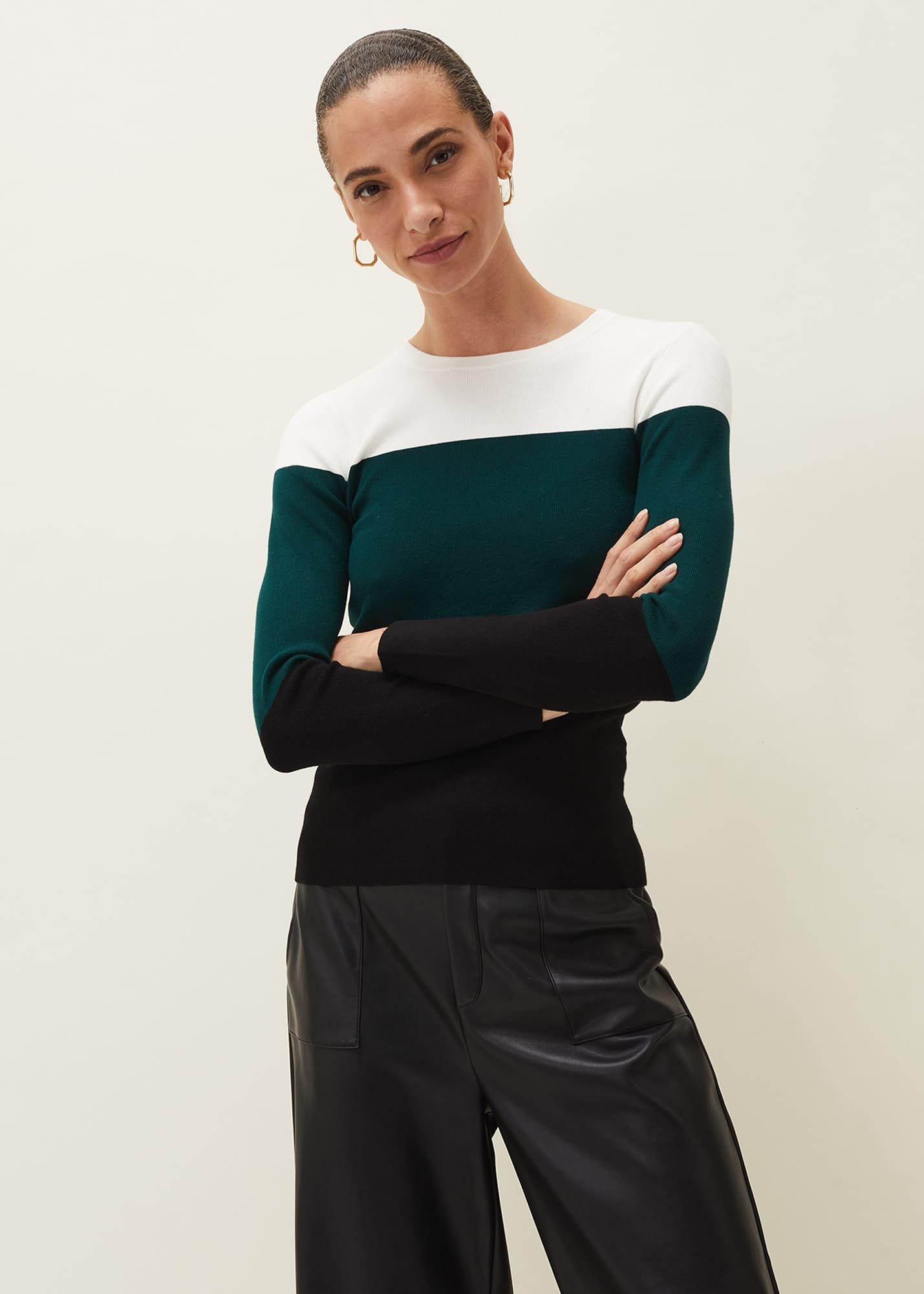 Meilani Colourblock Fine Knit Jumper