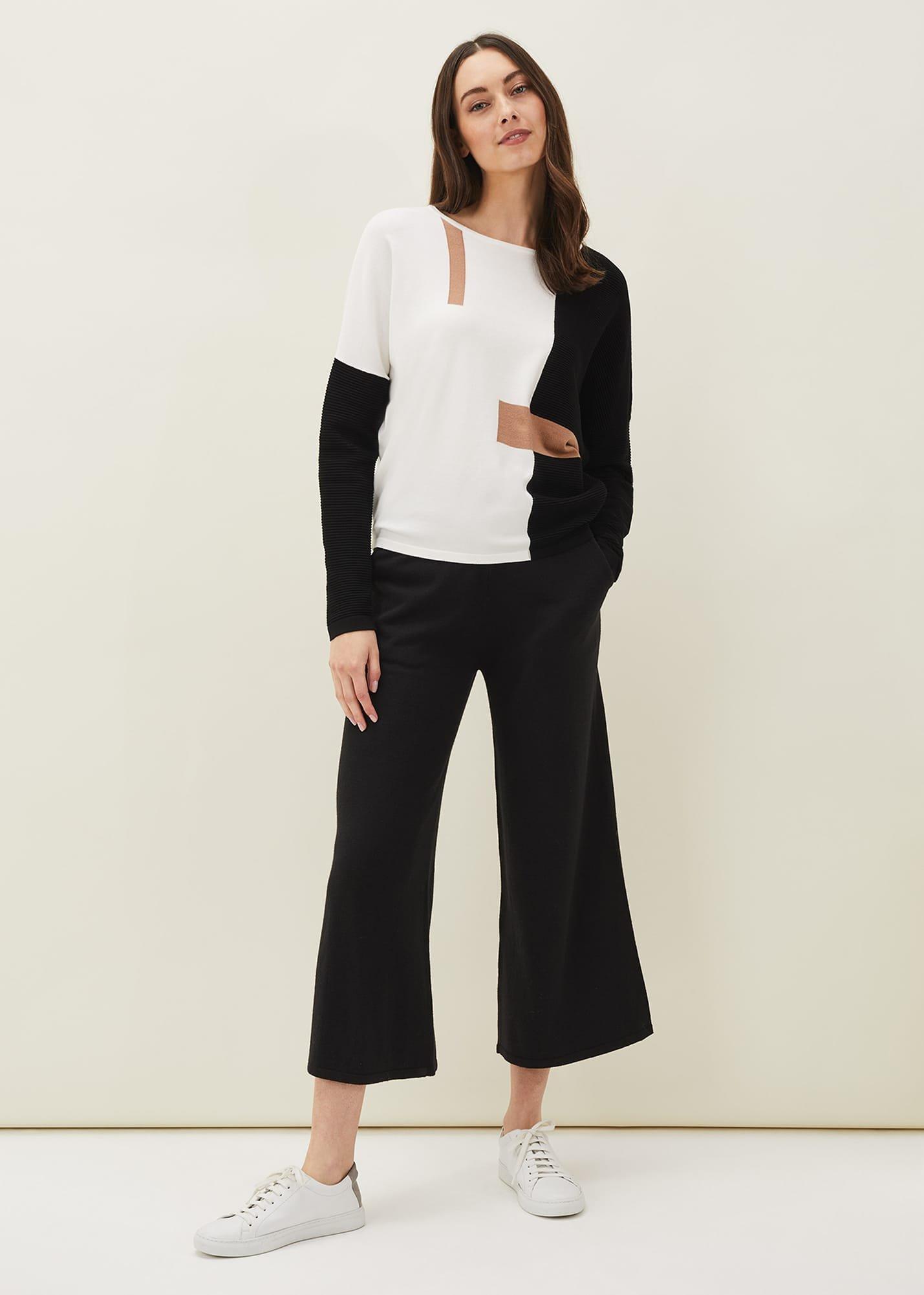 Ellan Colourblock Fine Knit Jumper