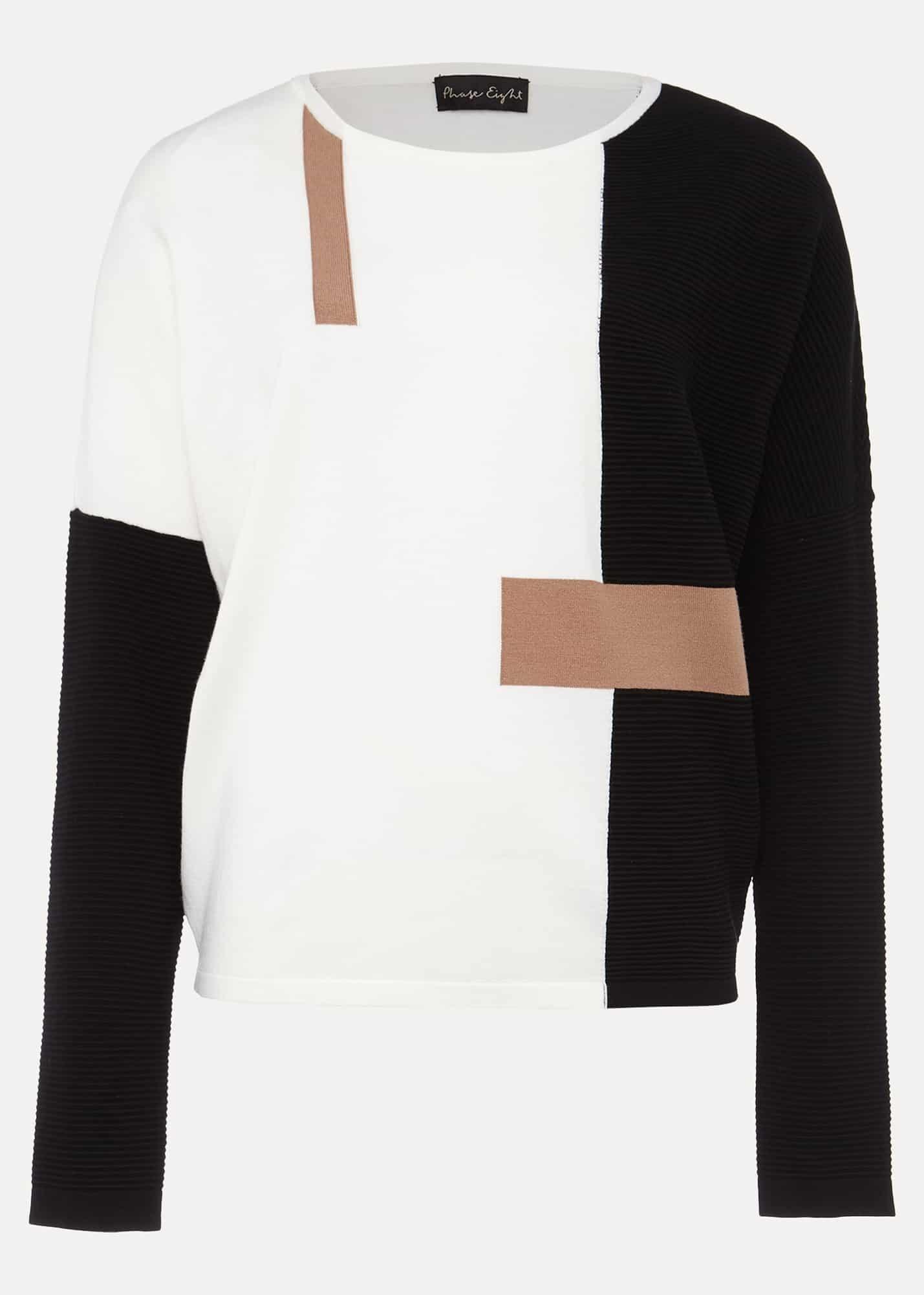 Ellan Colourblock Fine Knit Jumper