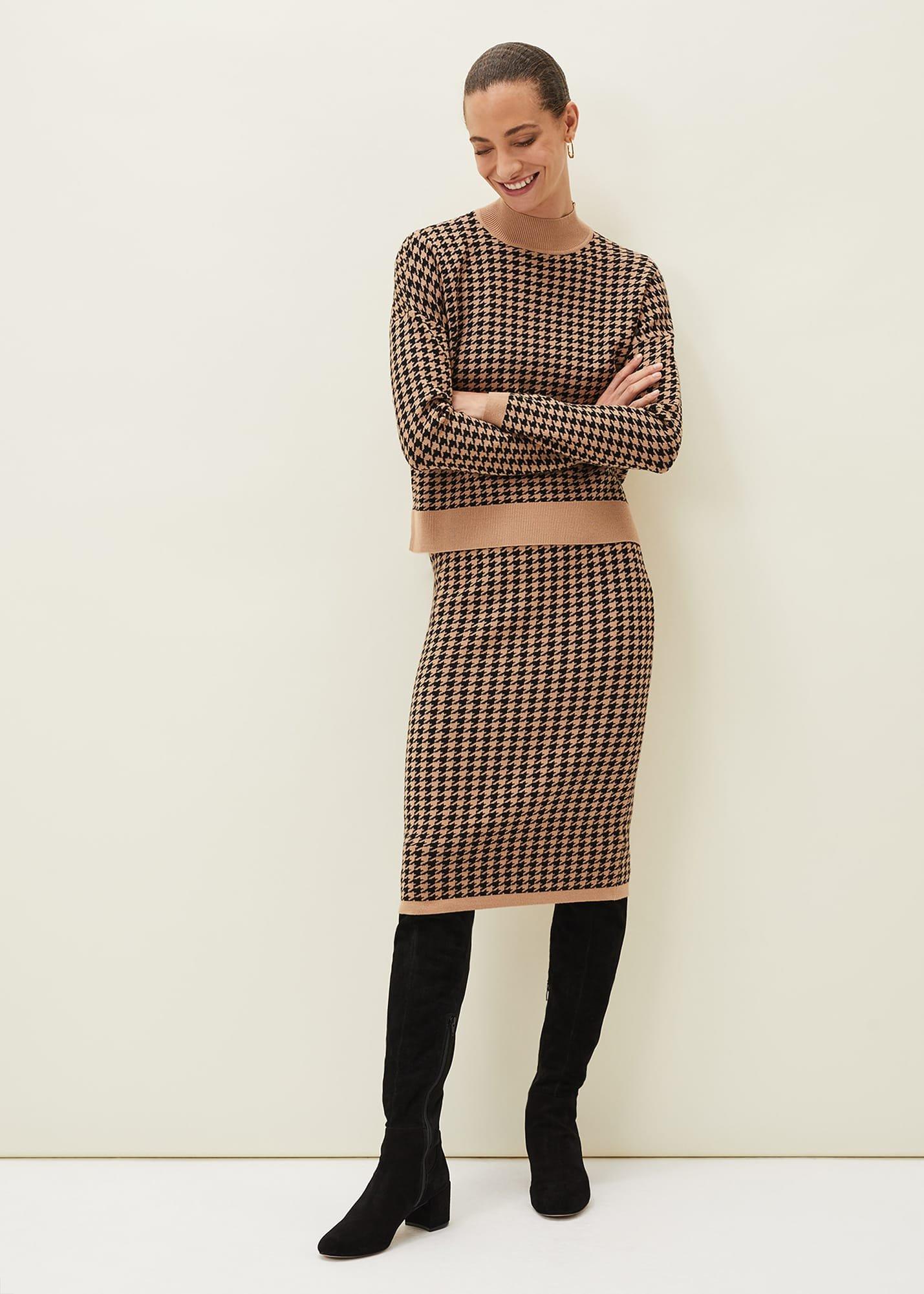 Soph Dogtooth Co-Ord Jumper