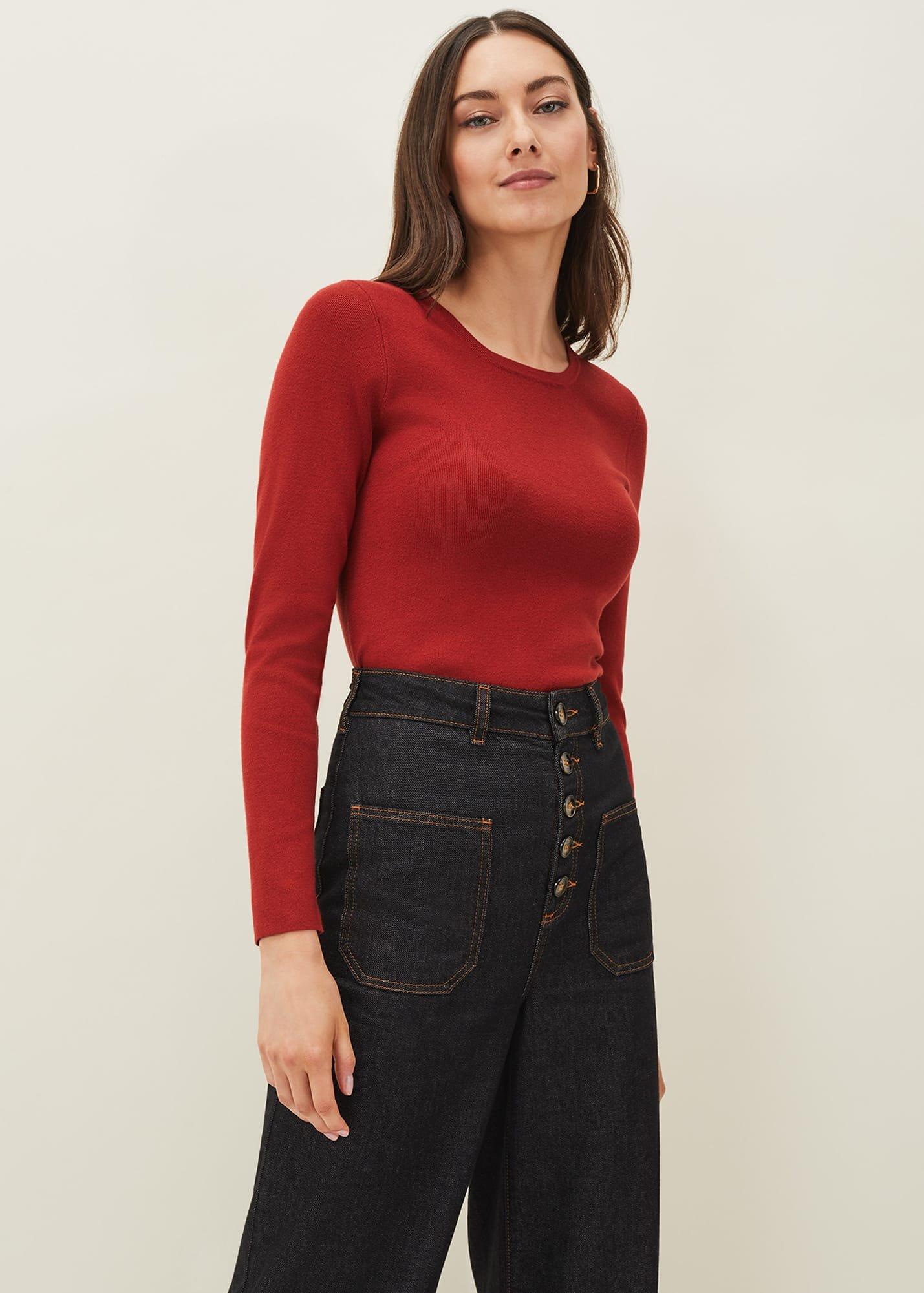 Molla Crew Neck Fine Knit Jumper