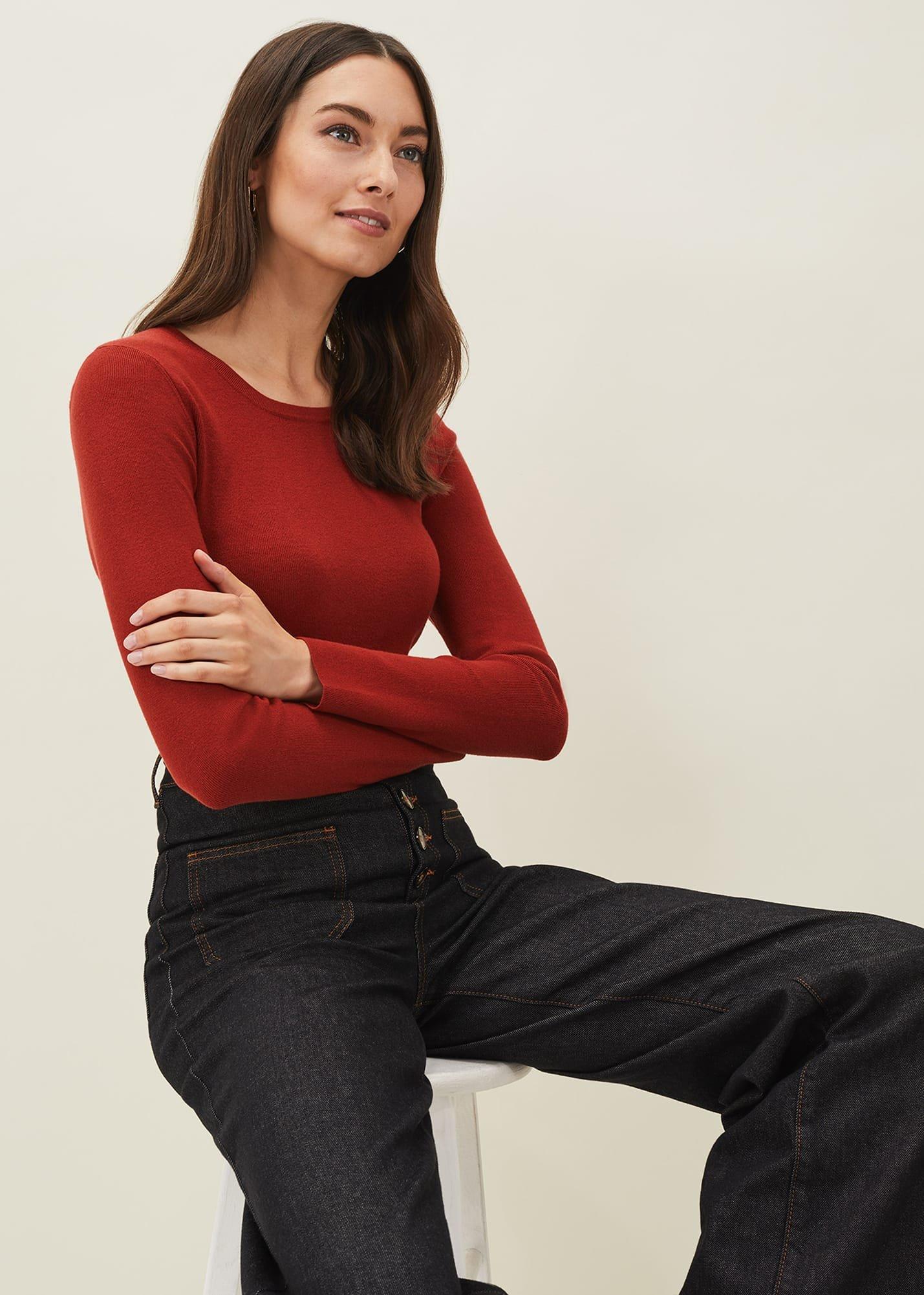 Molla Crew Neck Fine Knit Jumper