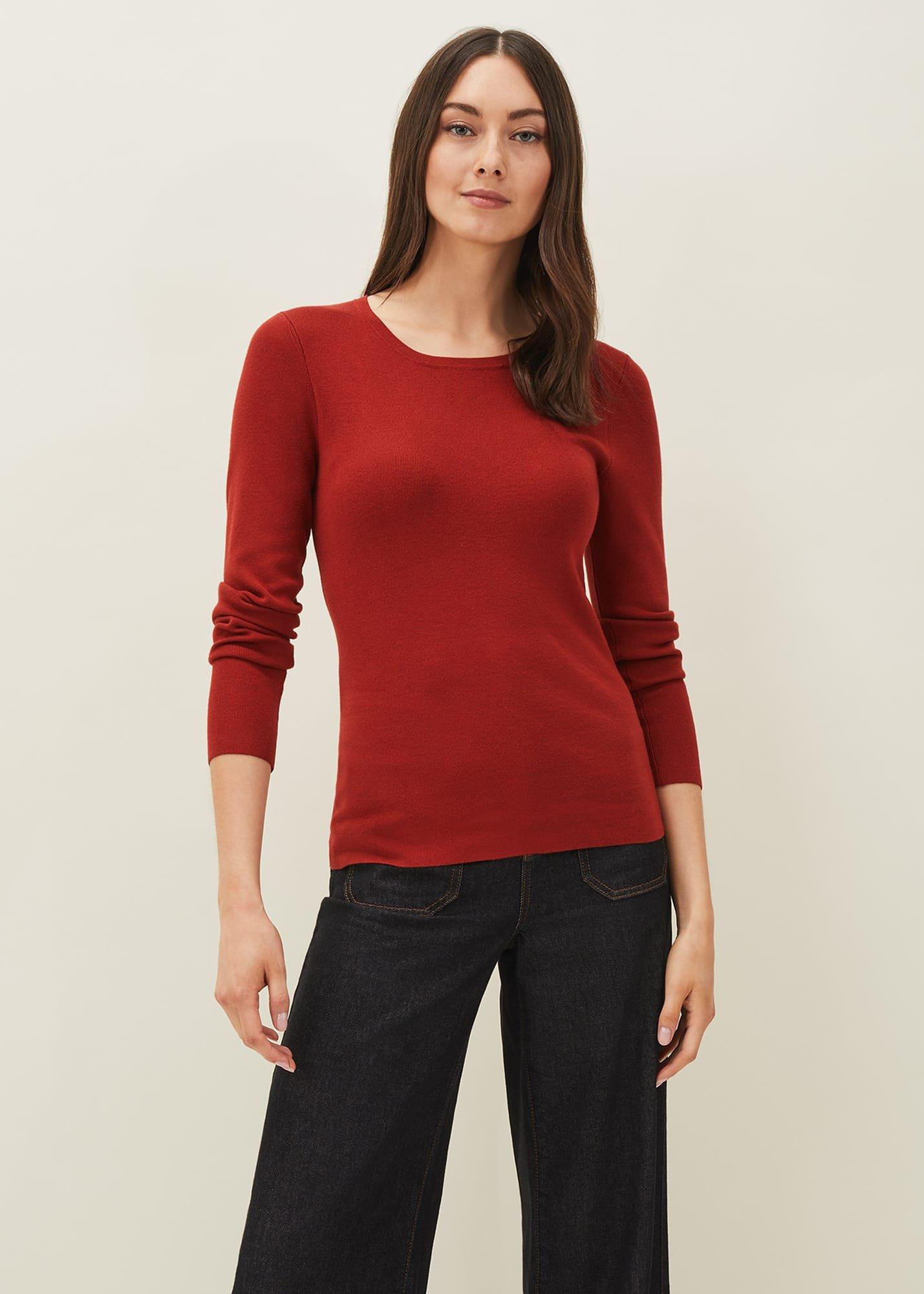 Molla Crew Neck Fine Knit Jumper