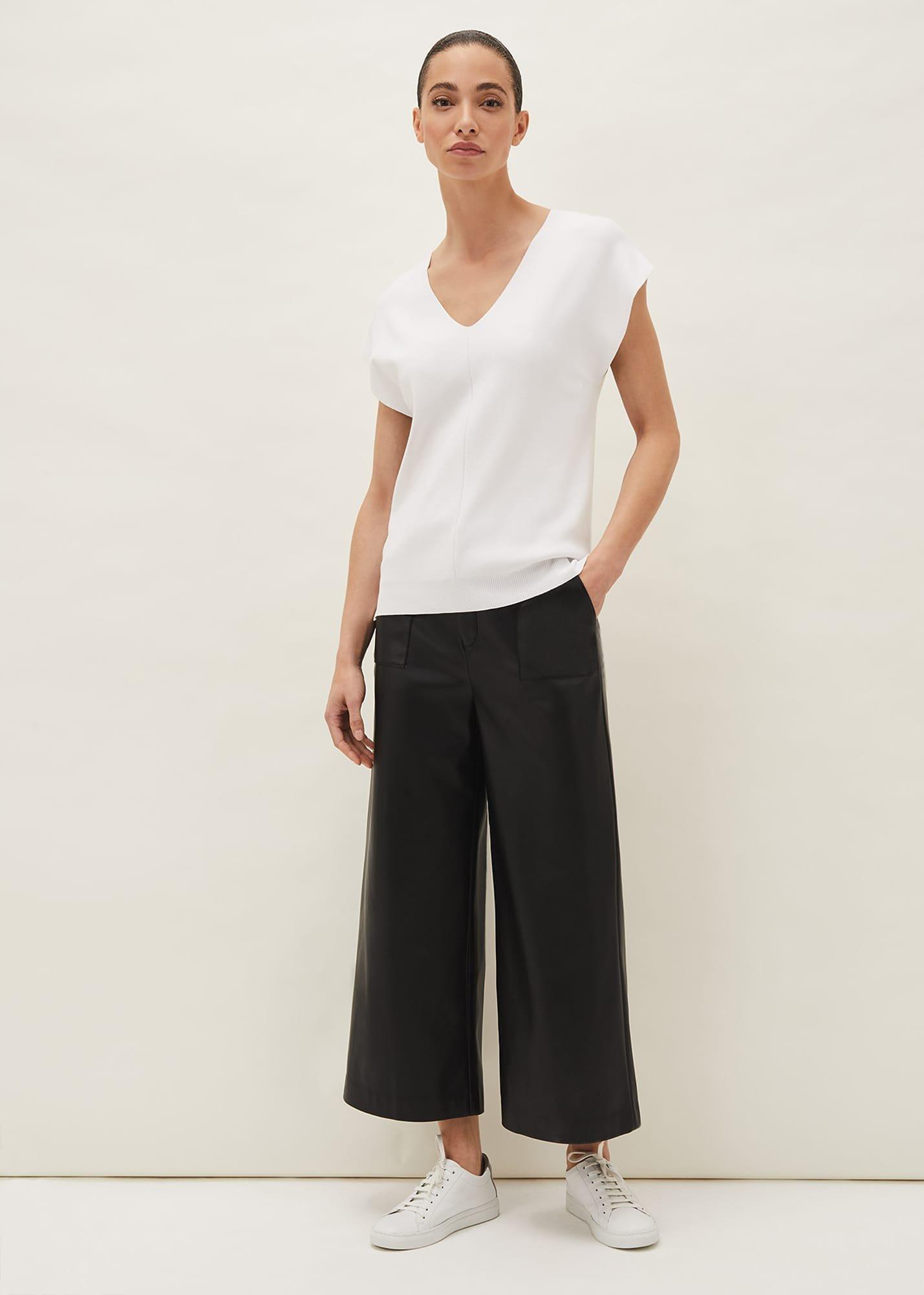 Demi Cap Sleeve Fine Knit Top