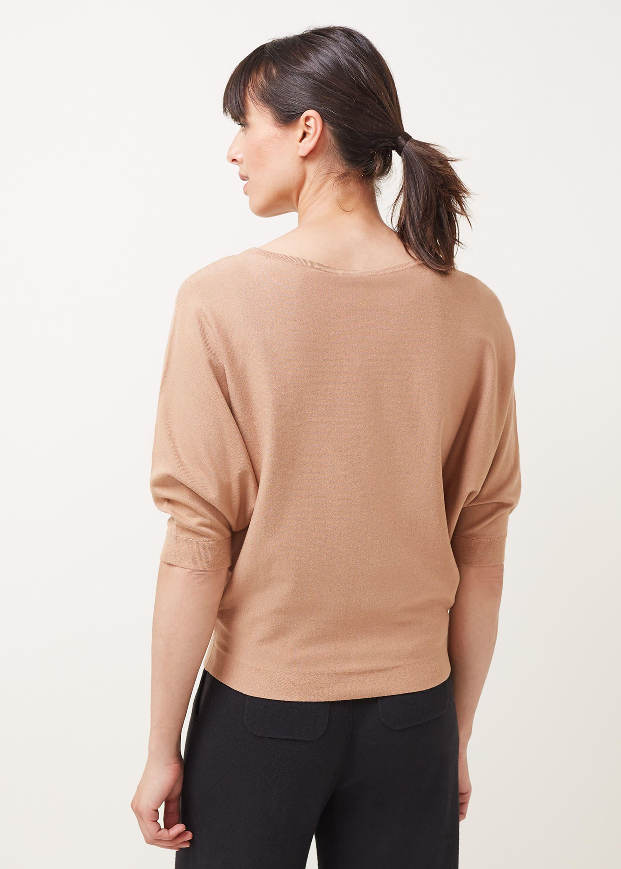 Cristine Fine Knit Batwing Jumper
