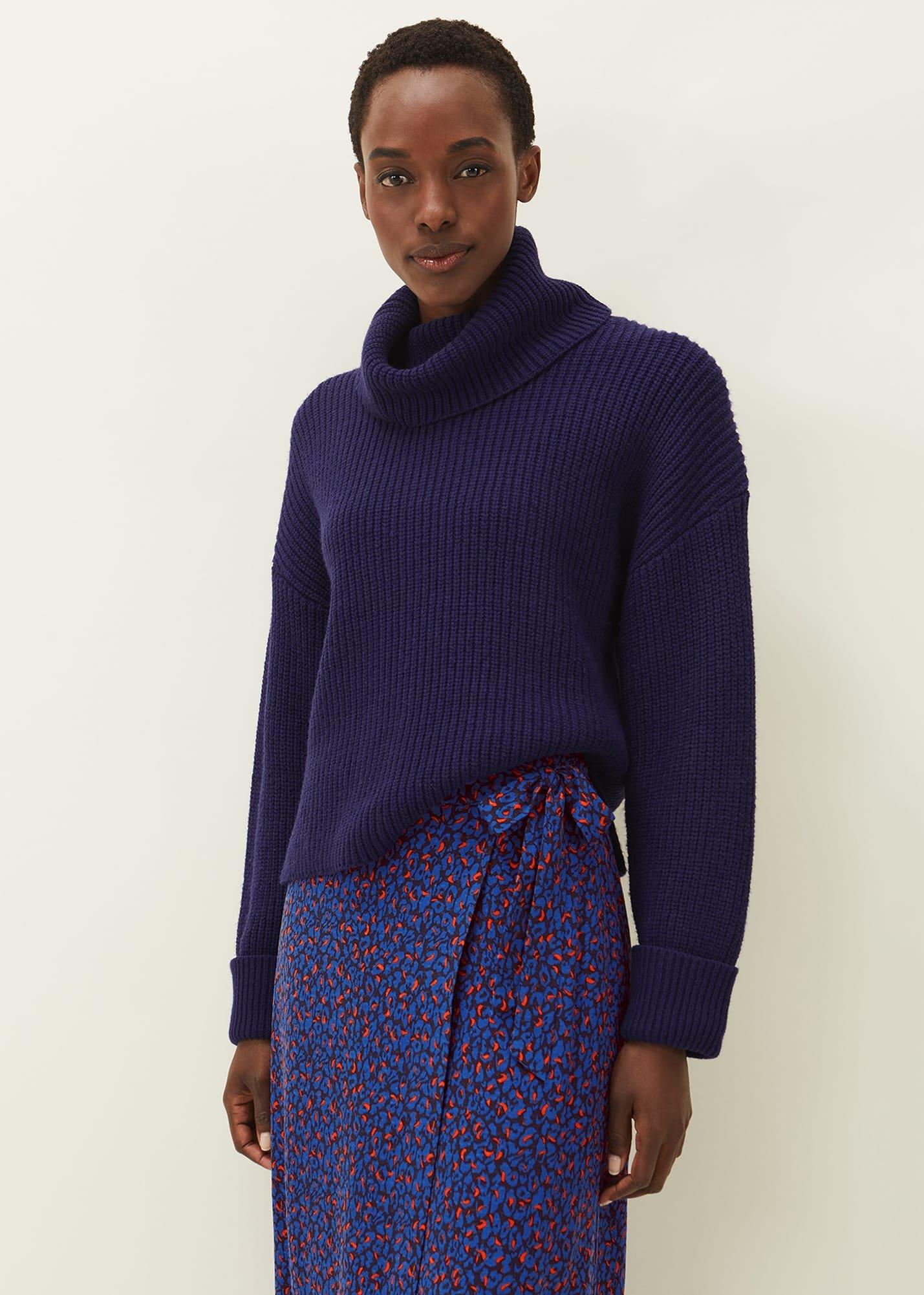 Karine Chunky Roll Neck Jumper