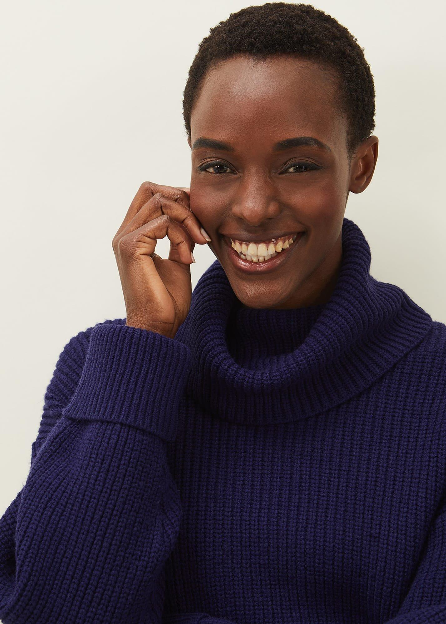 Karine Chunky Roll Neck Jumper