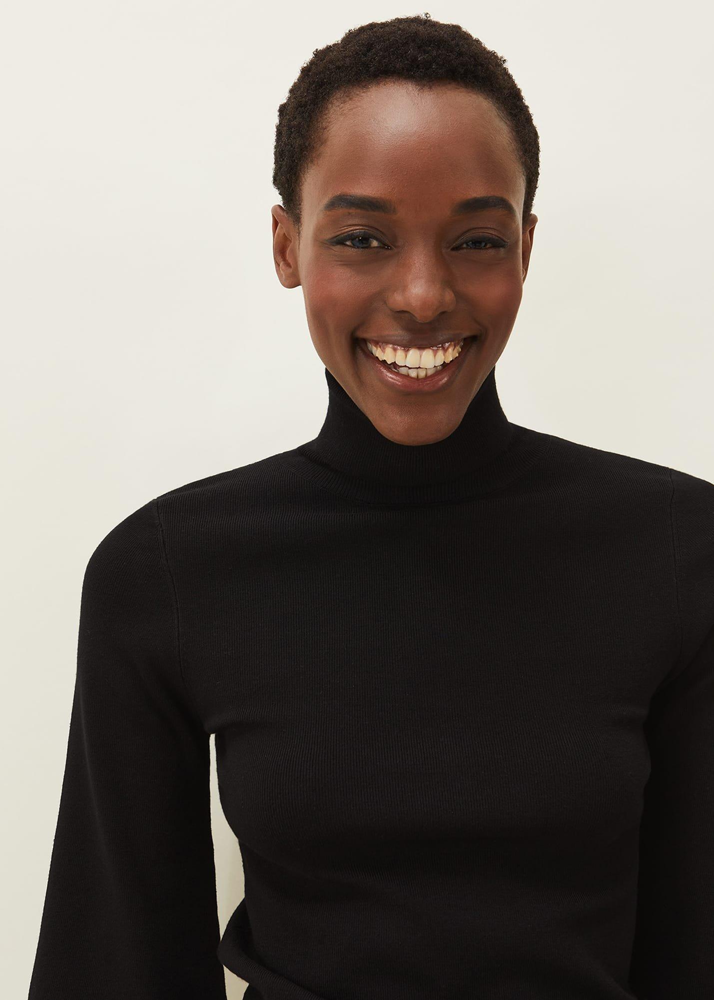 Gwyneth Balloon Sleeve Fine Knit Jumper