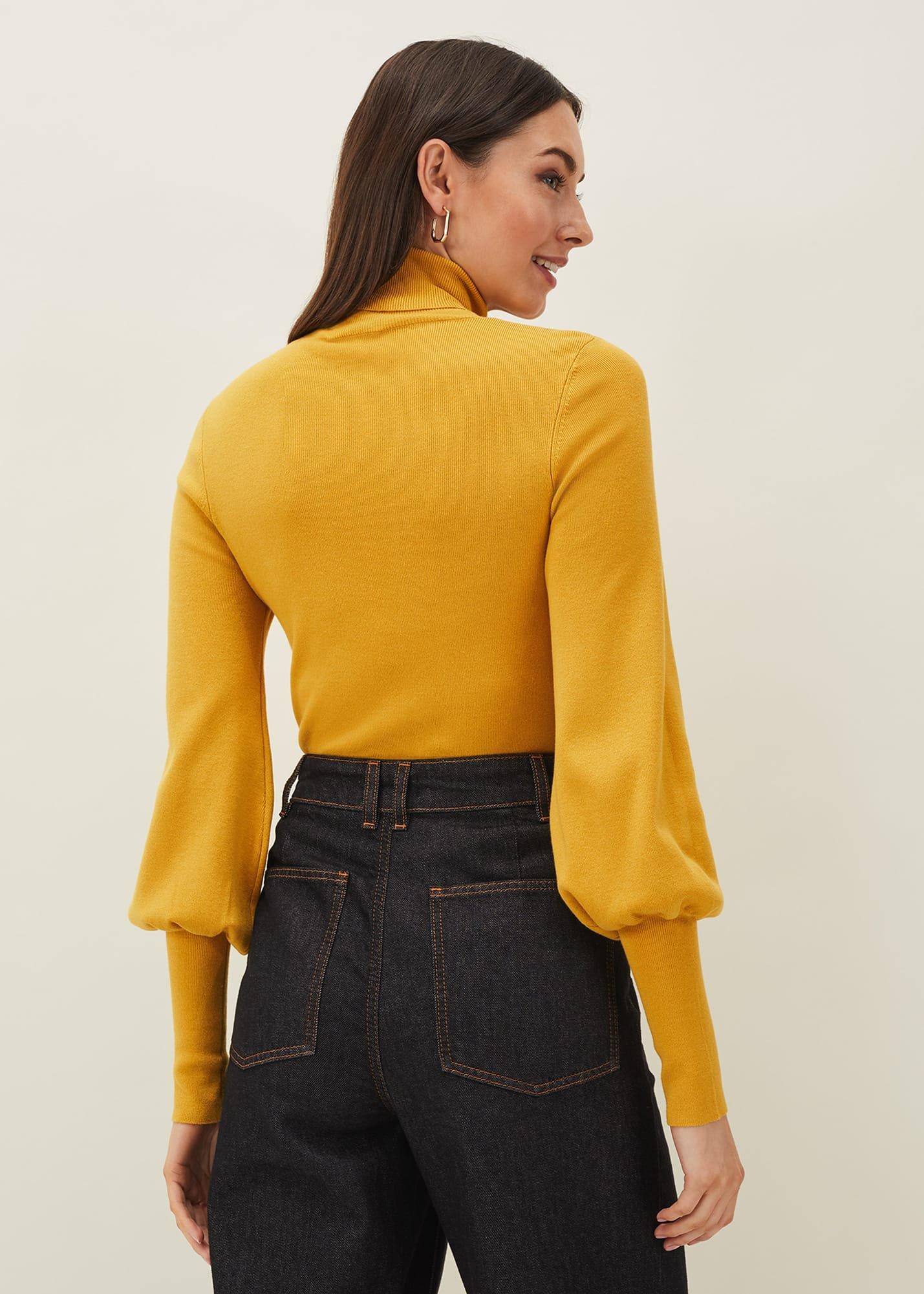 Gwyneth Balloon Sleeve Fine Knit Jumper