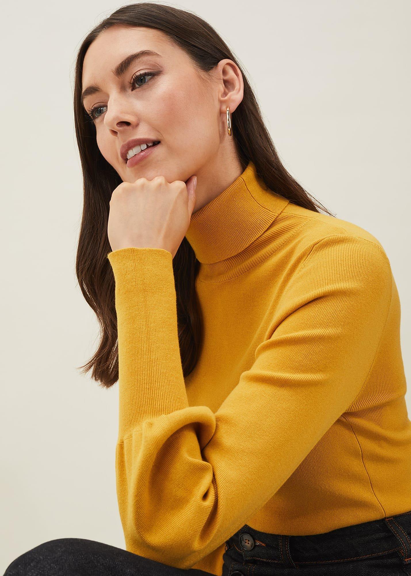 Gwyneth Balloon Sleeve Fine Knit Jumper