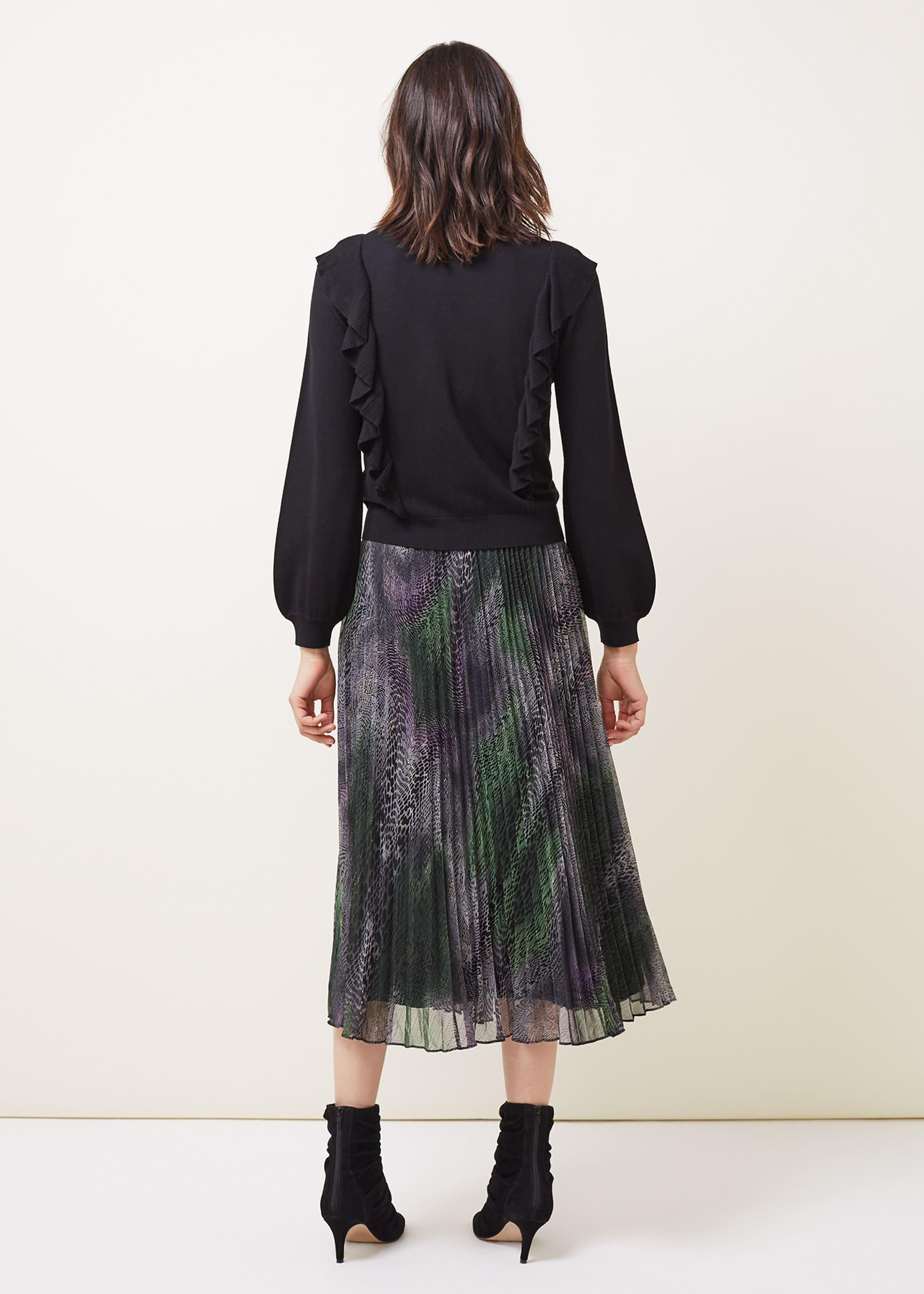 Susie Frill Detail Fine Knit Cardigan
