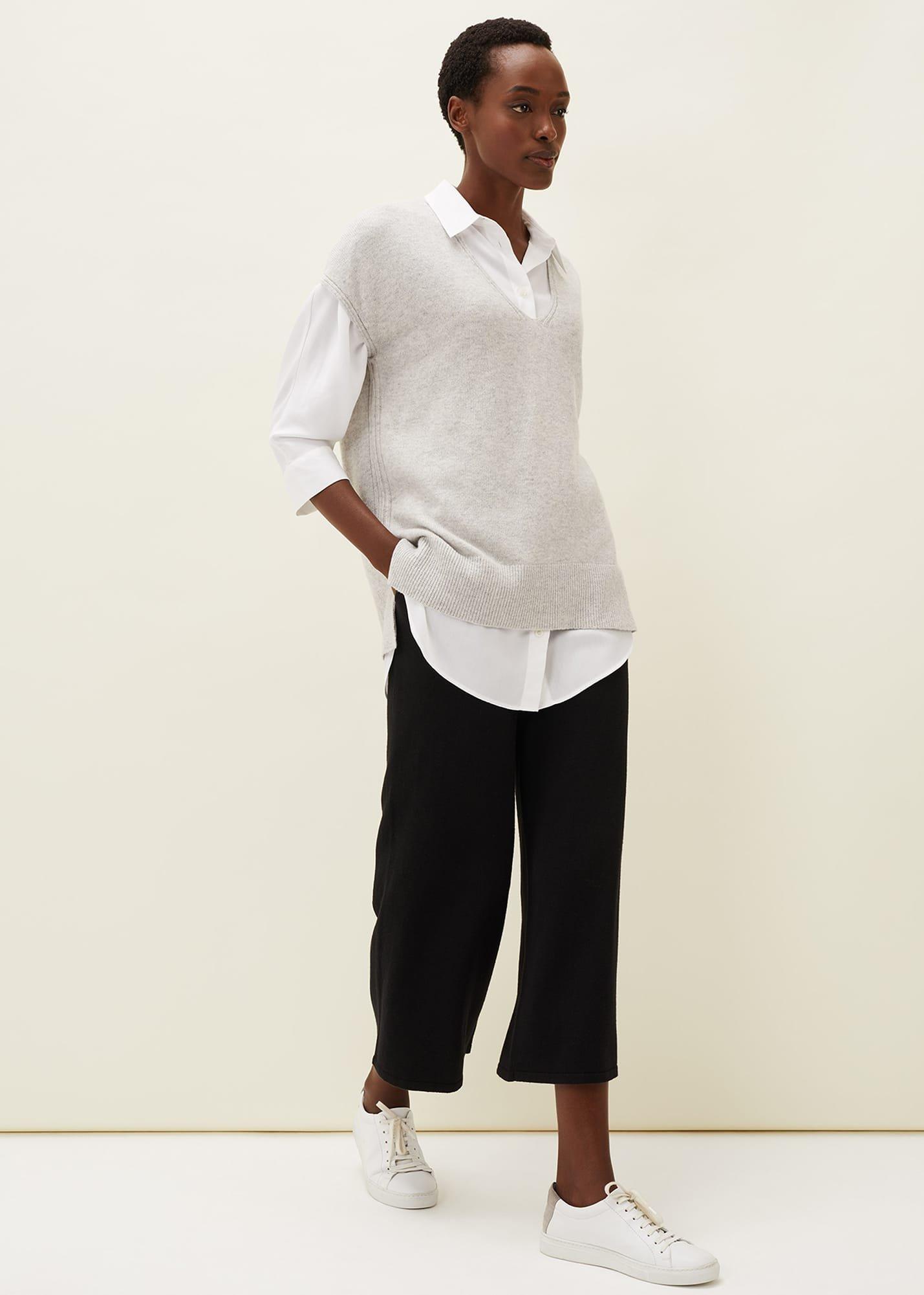 Safin V Neck Wool Blend Knitted Vest