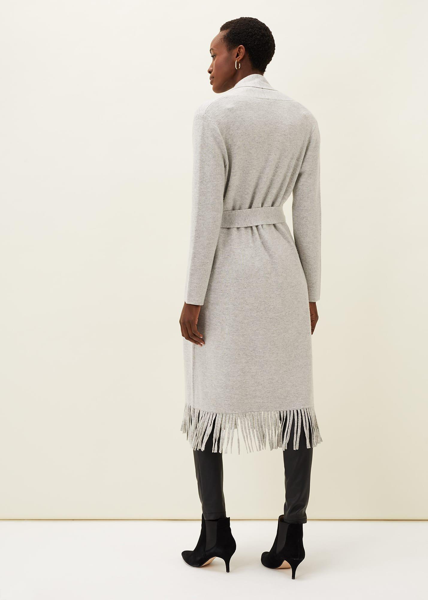 Debbie Tassel Trim Maxi Cardigan