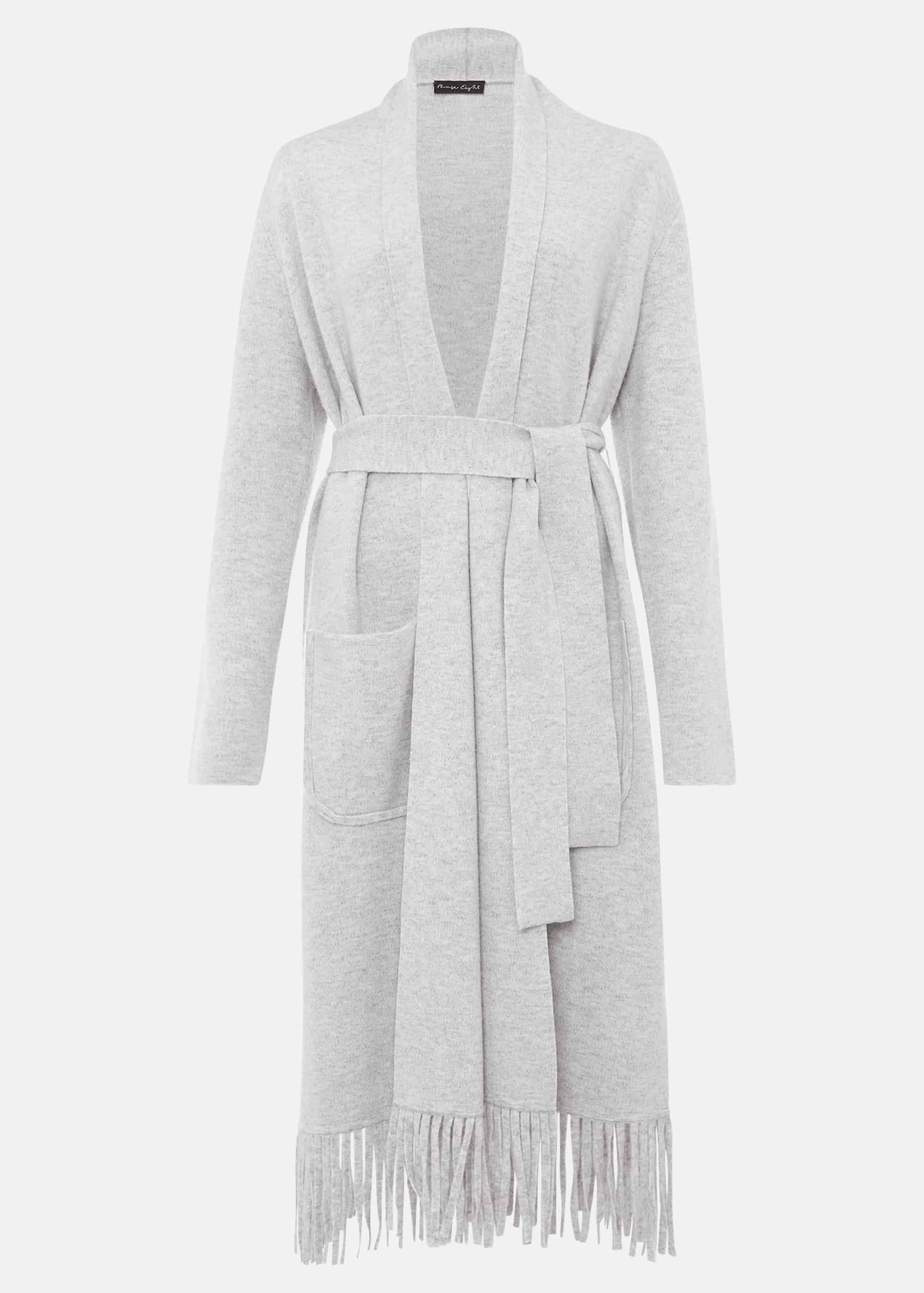 Debbie Tassel Trim Maxi Cardigan