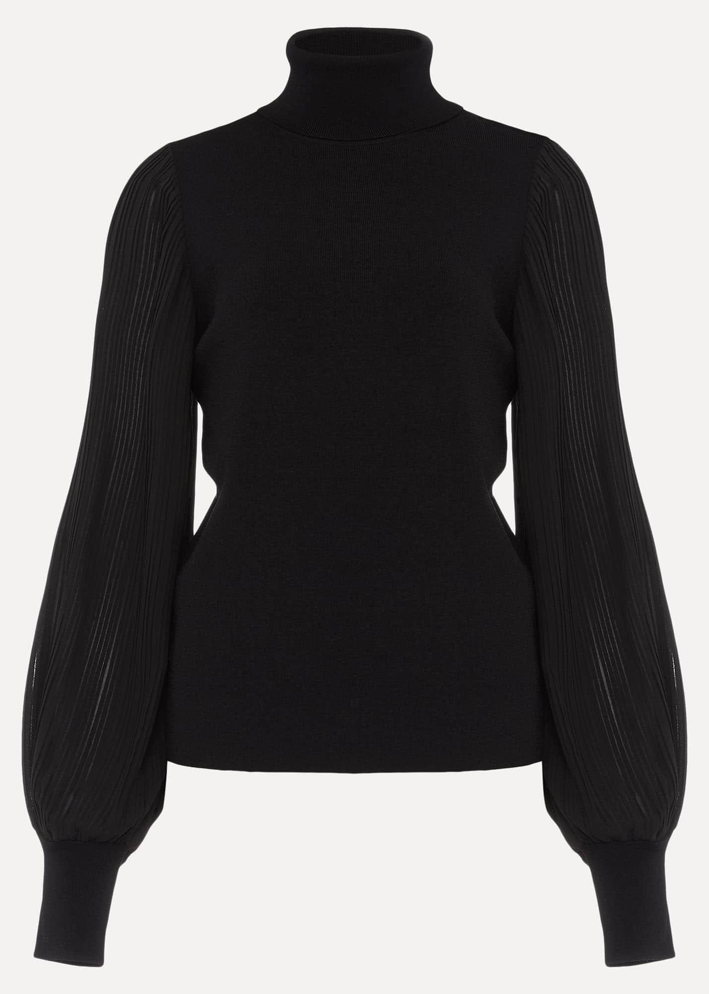 Everley Pleat Sleeve Knit Jumper