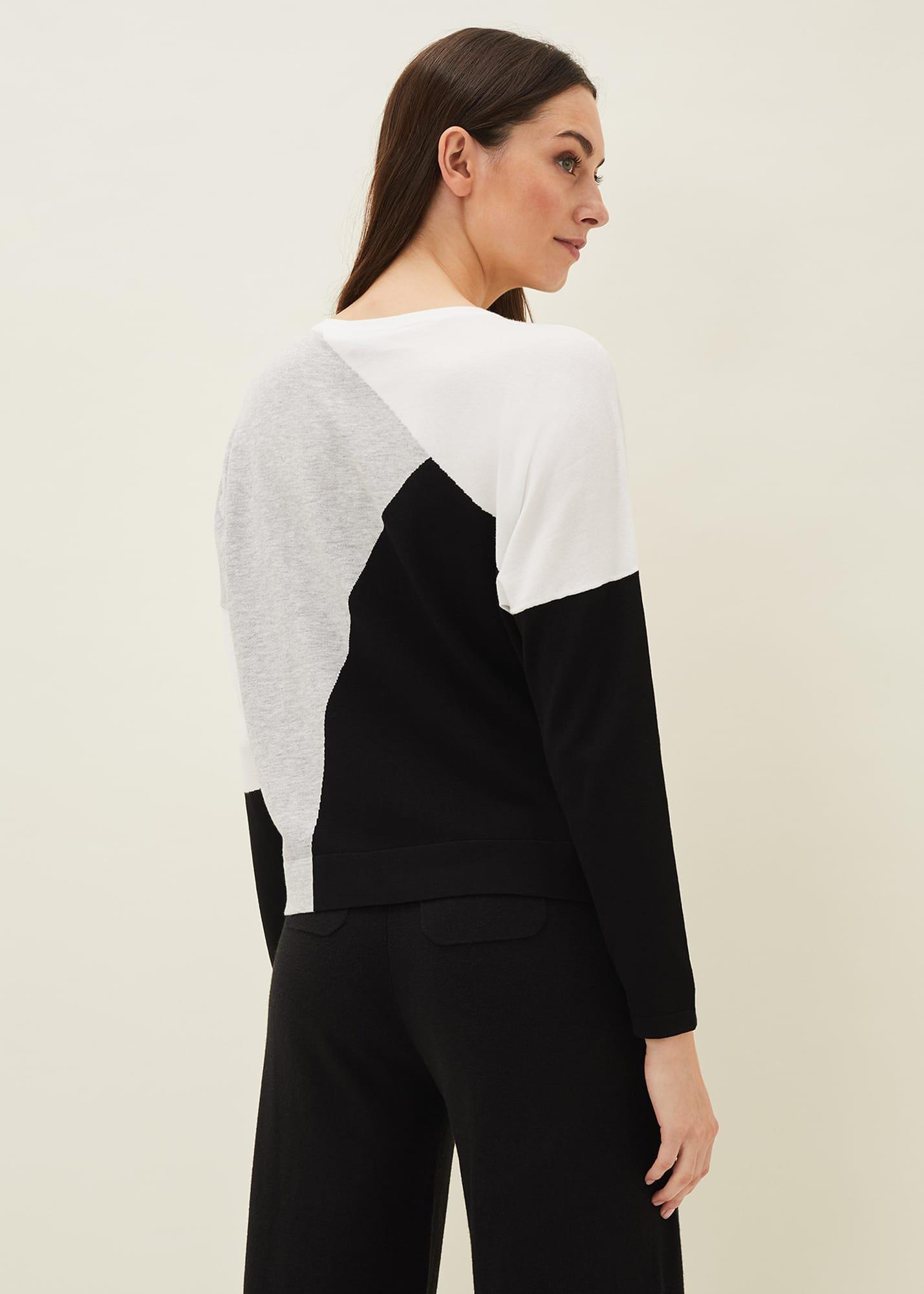 Laura Colourblock Fine Knit Jumper