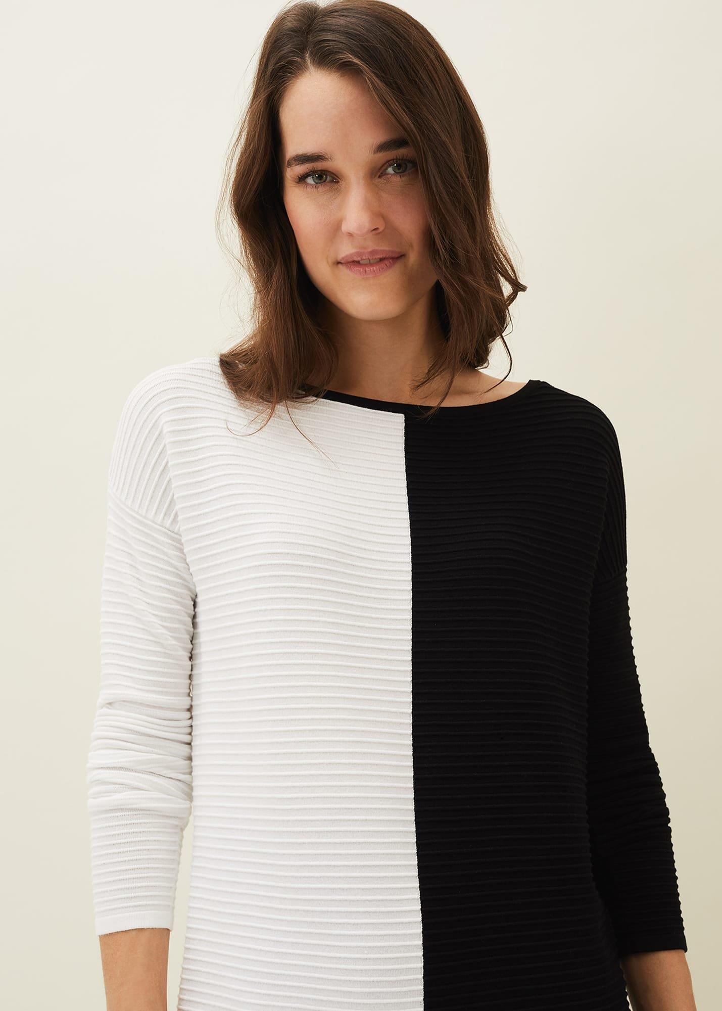 Sherrie Ribbed Colourblock Knit Tunic Dress