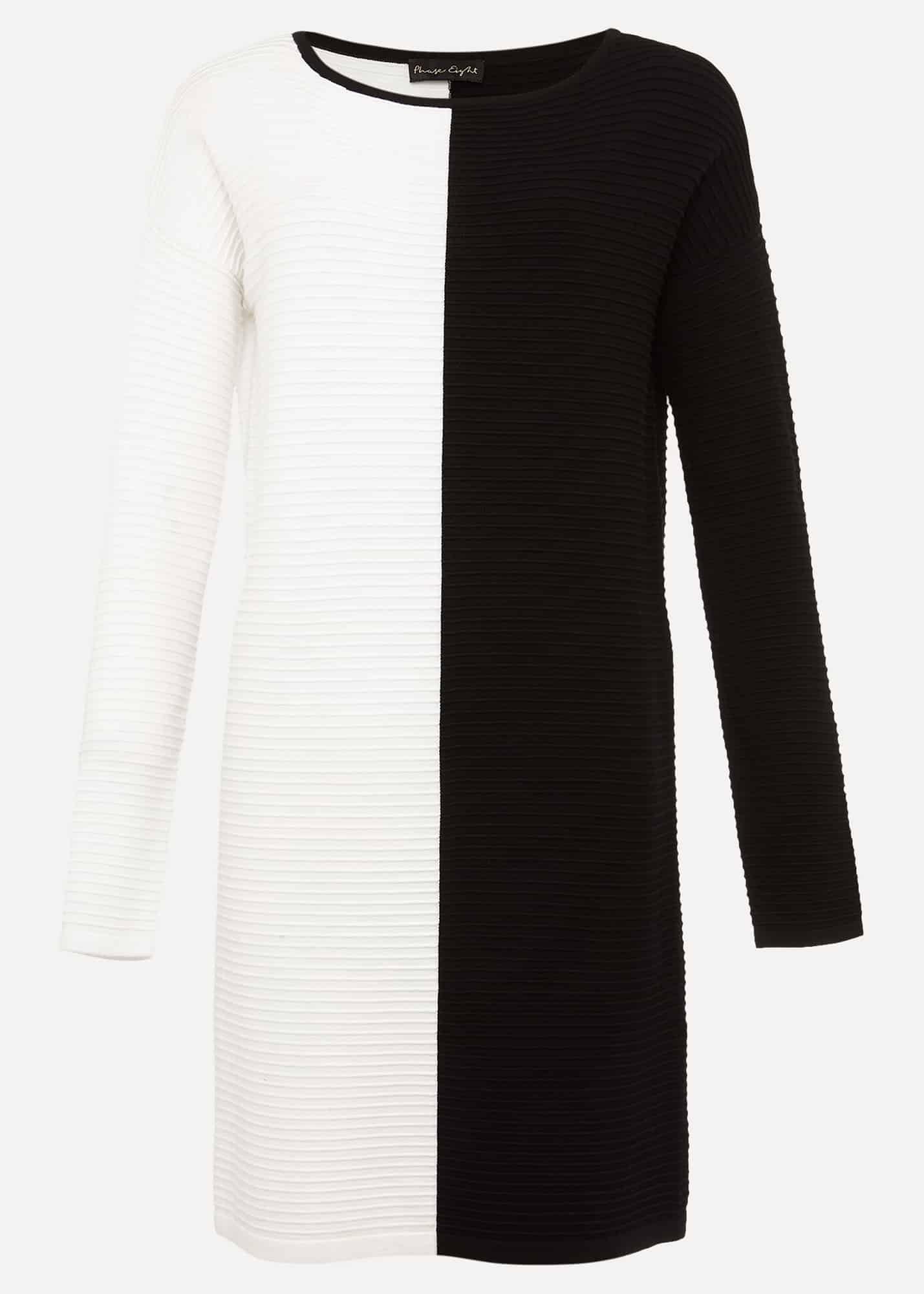 Sherrie Ribbed Colourblock Knit Tunic Dress