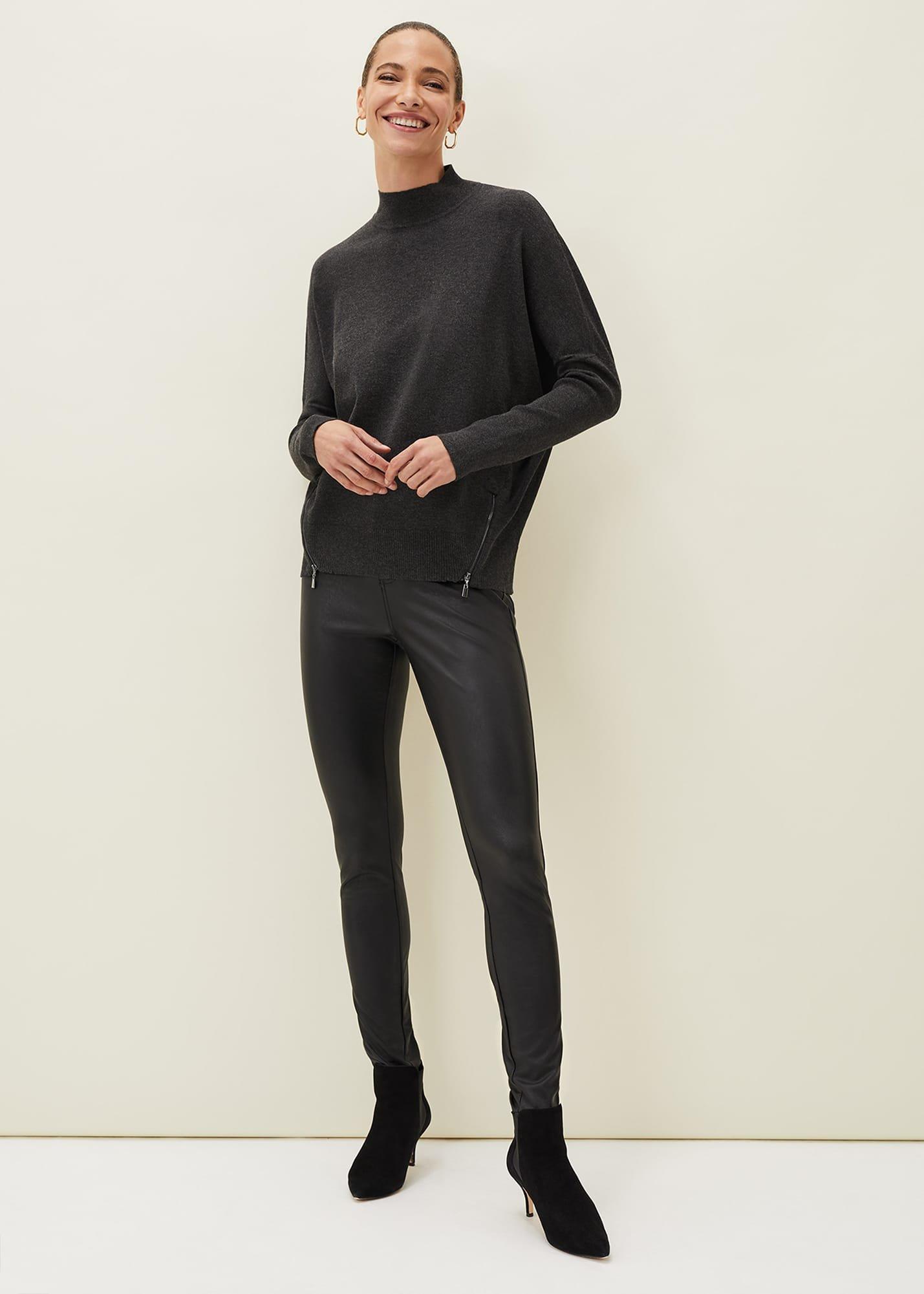 Skylar Roll Neck Zip Hem Jumper