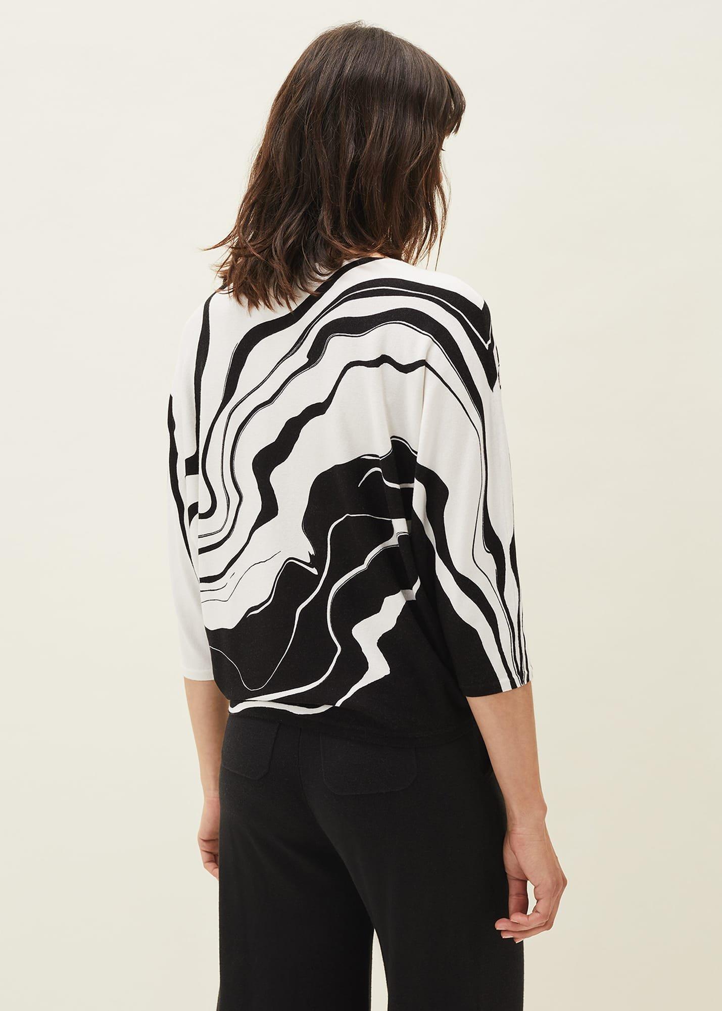 Rally Swirl Print Knit Jumper