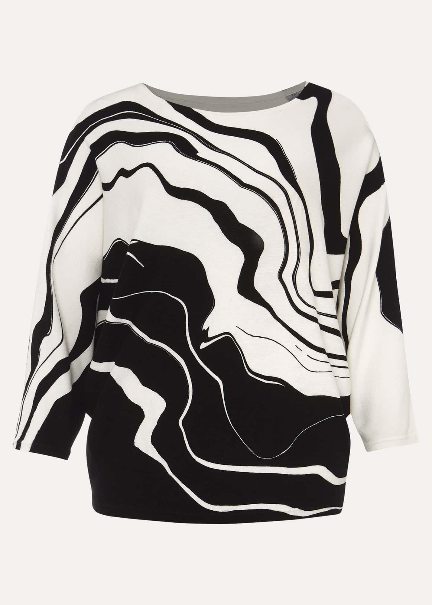 Rally Swirl Print Knit Jumper
