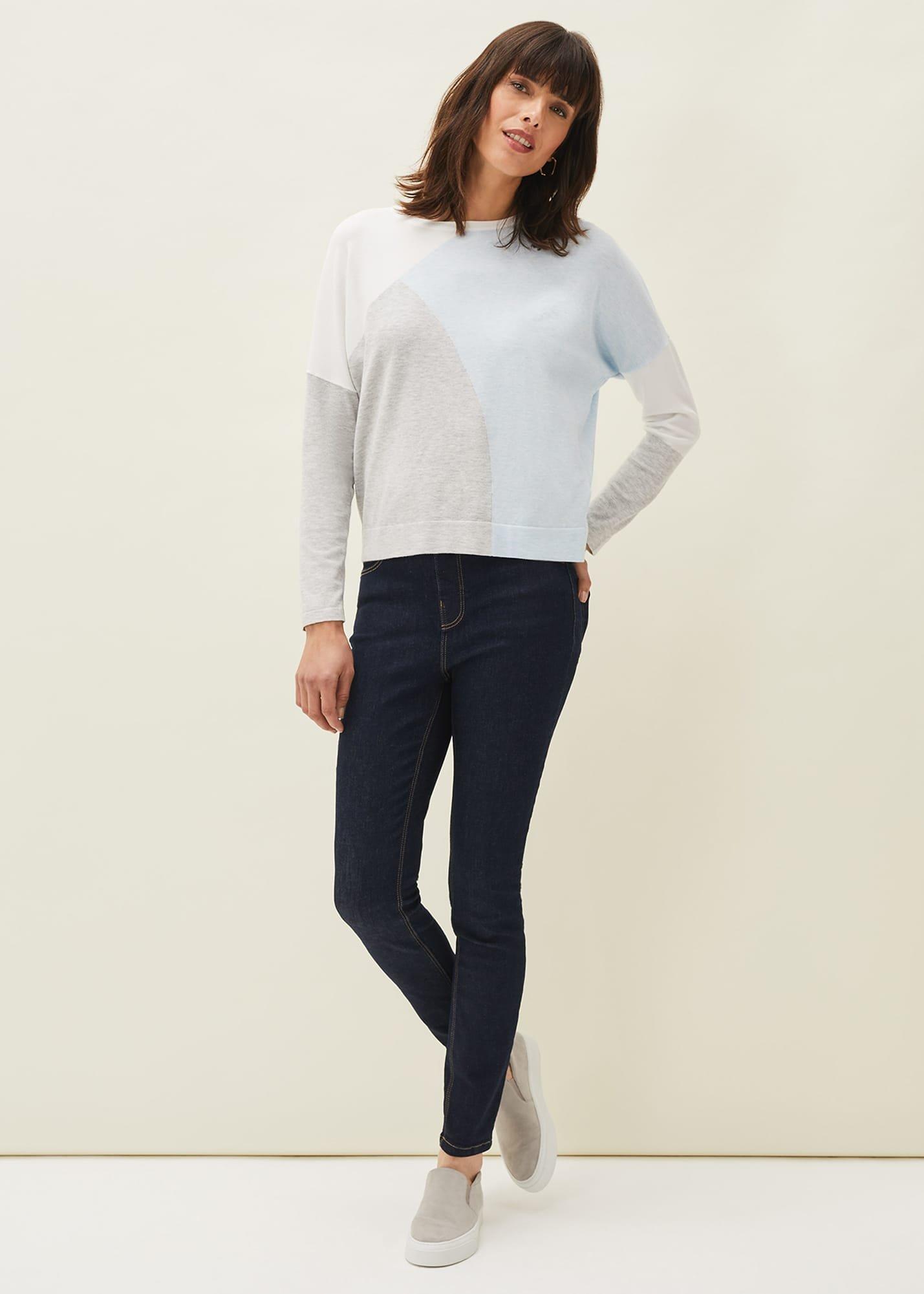 Laura Colourblock Intarsia Jumper