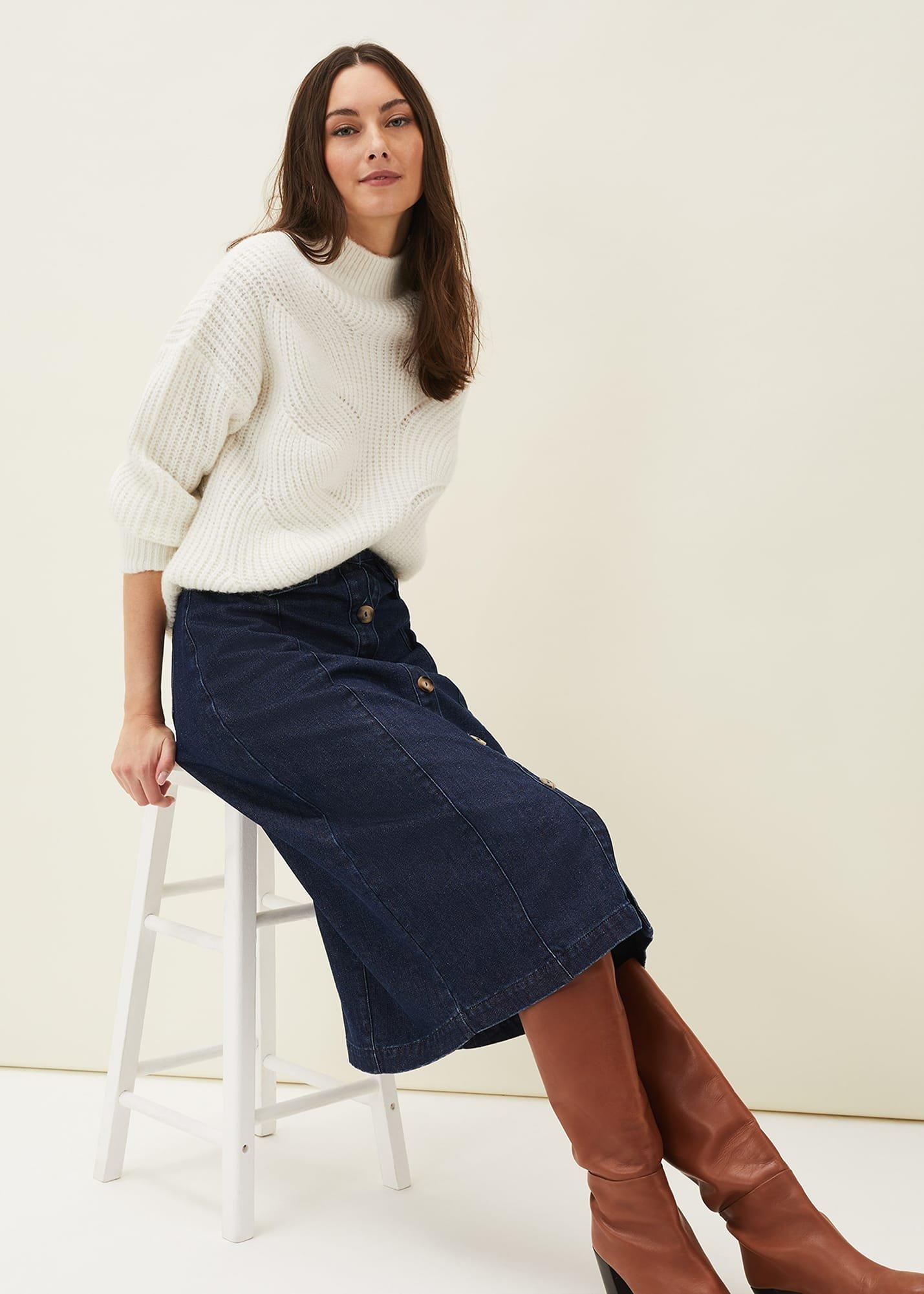 Ruby Fluffy Decorative Open Stitch Jumper