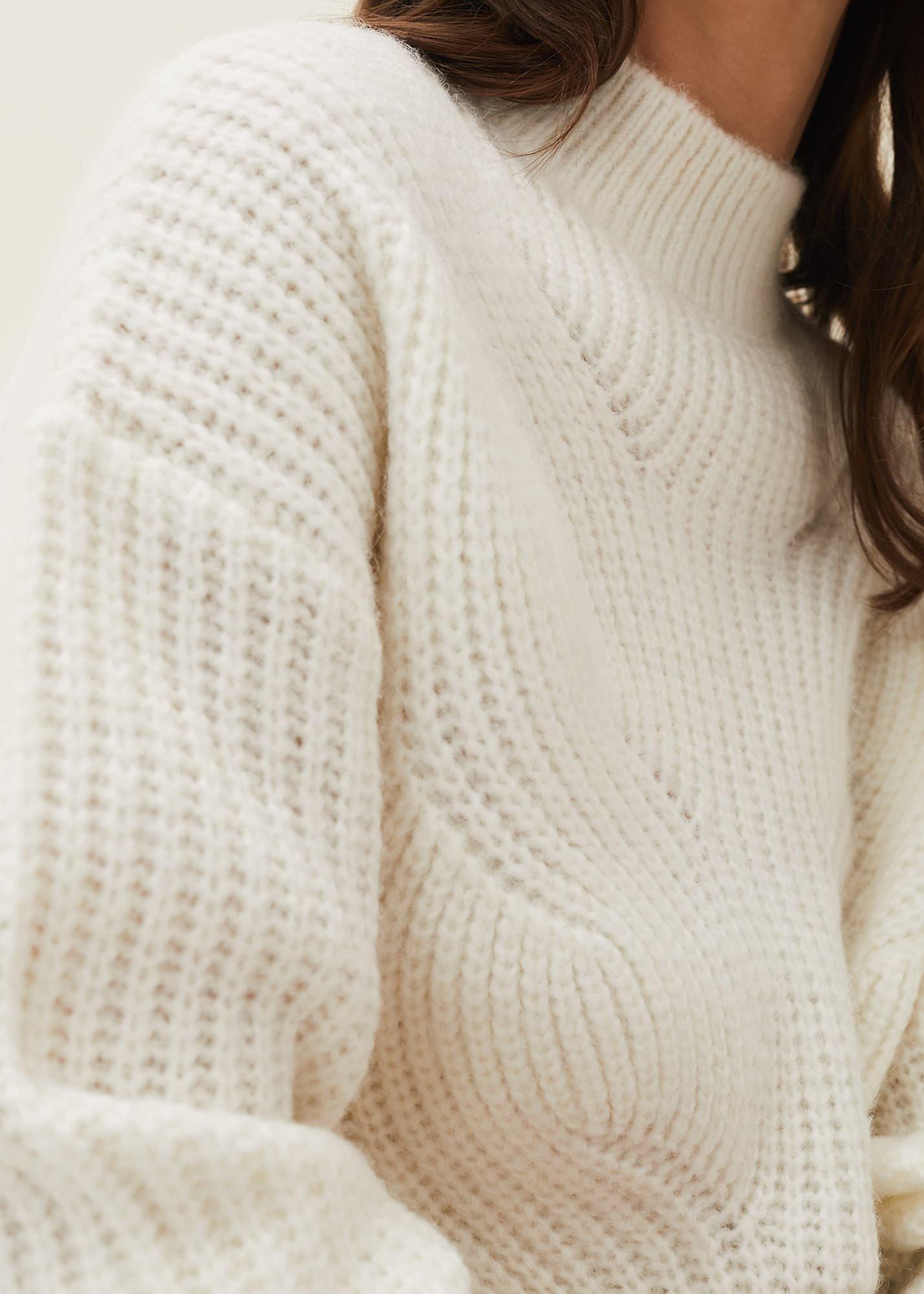 Ruby Fluffy Decorative Open Stitch Jumper