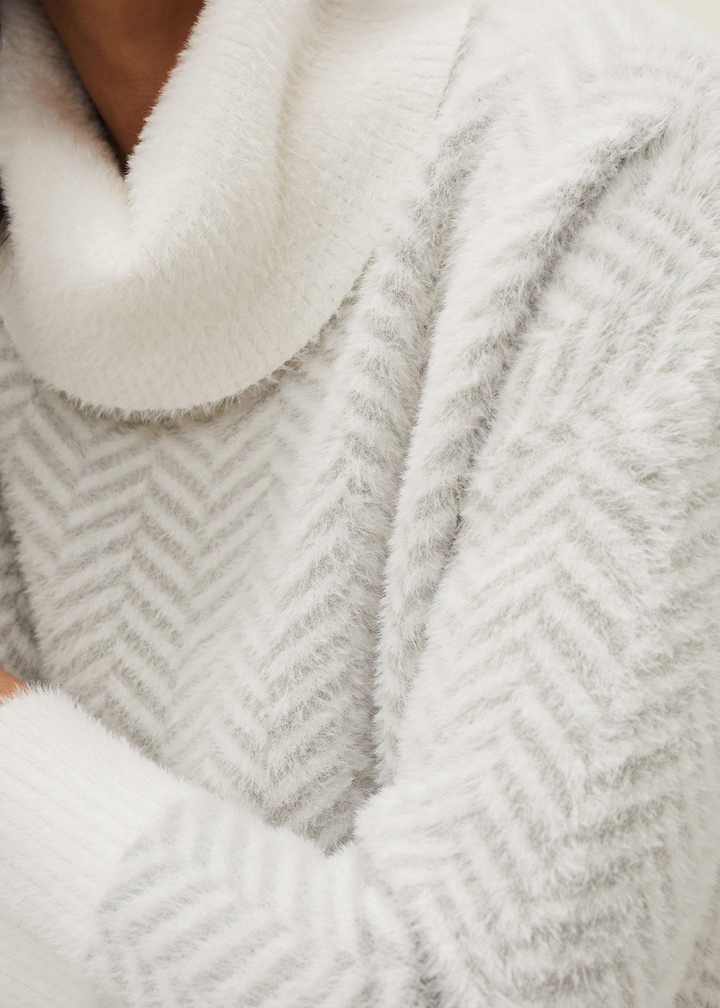 Jess Chevron Jacquard Chunky Jumper